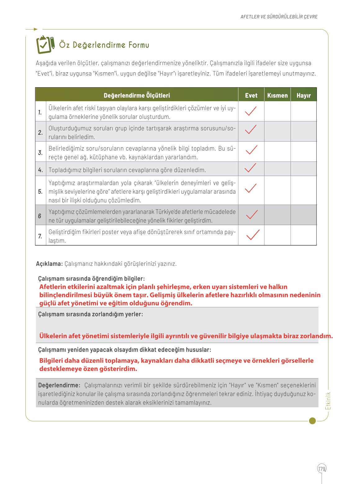 10. Sınıf Meb Yayınları Coğrafya Ders Kitabı Sayfa 179 Cevapları 10. Sınıf Meb Yayınları Coğrafya Ders Kitabı Sayfa 179 Cevapları