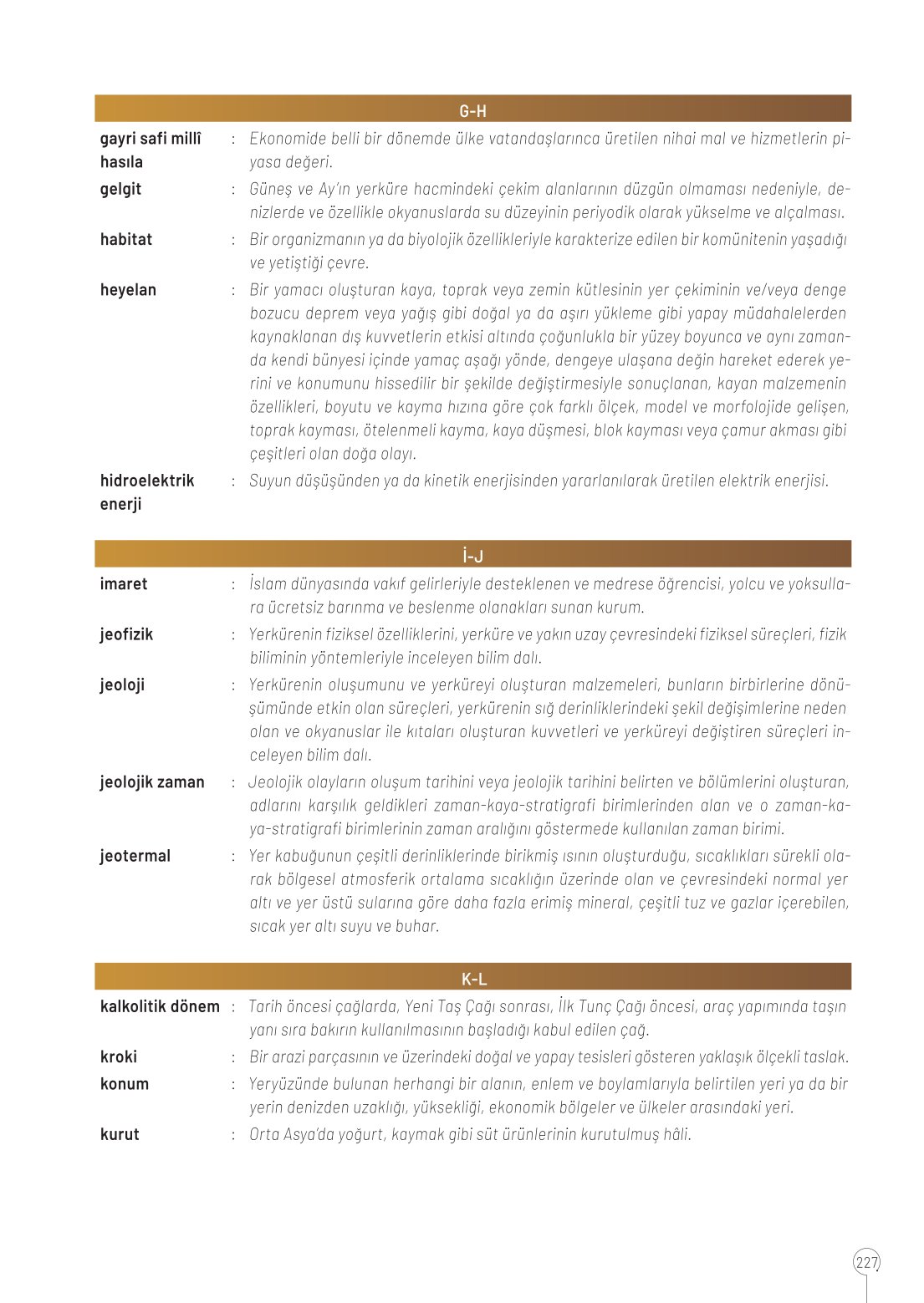 10. Sınıf Meb Yayınları Coğrafya Ders Kitabı Sayfa 227 Cevapları