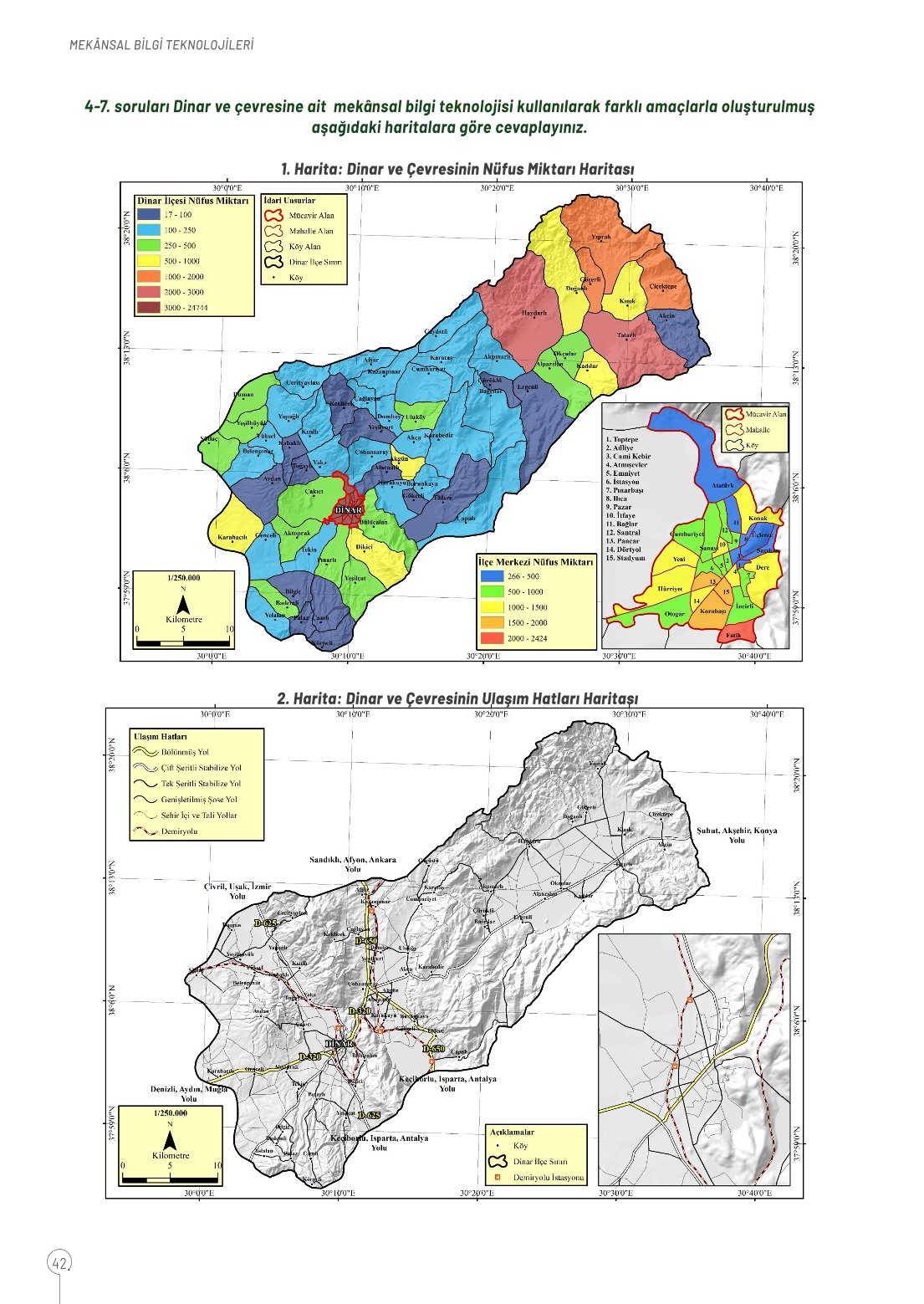 10. Sınıf Meb Yayınları Coğrafya Ders Kitabı Sayfa 42 Cevapları