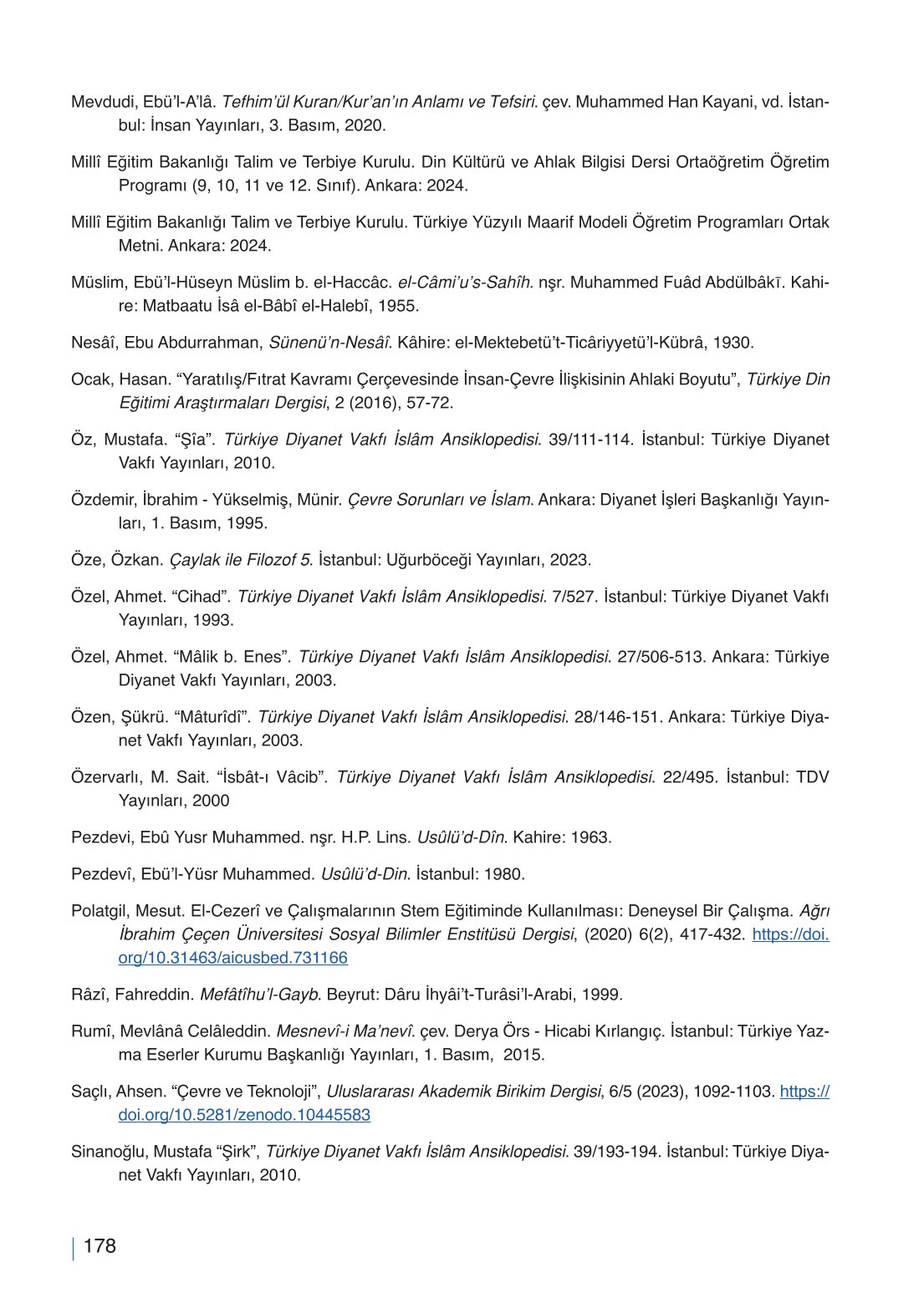 10. Sınıf Meb Yayınları Din Kültürü Ve Ahlak Bilgisi Ders Kitabı Sayfa 178 Cevapları 10. Sınıf Meb Yayınları Din Kültürü Ve Ahlak Bilgisi Ders Kitabı Sayfa 178 Cevapları