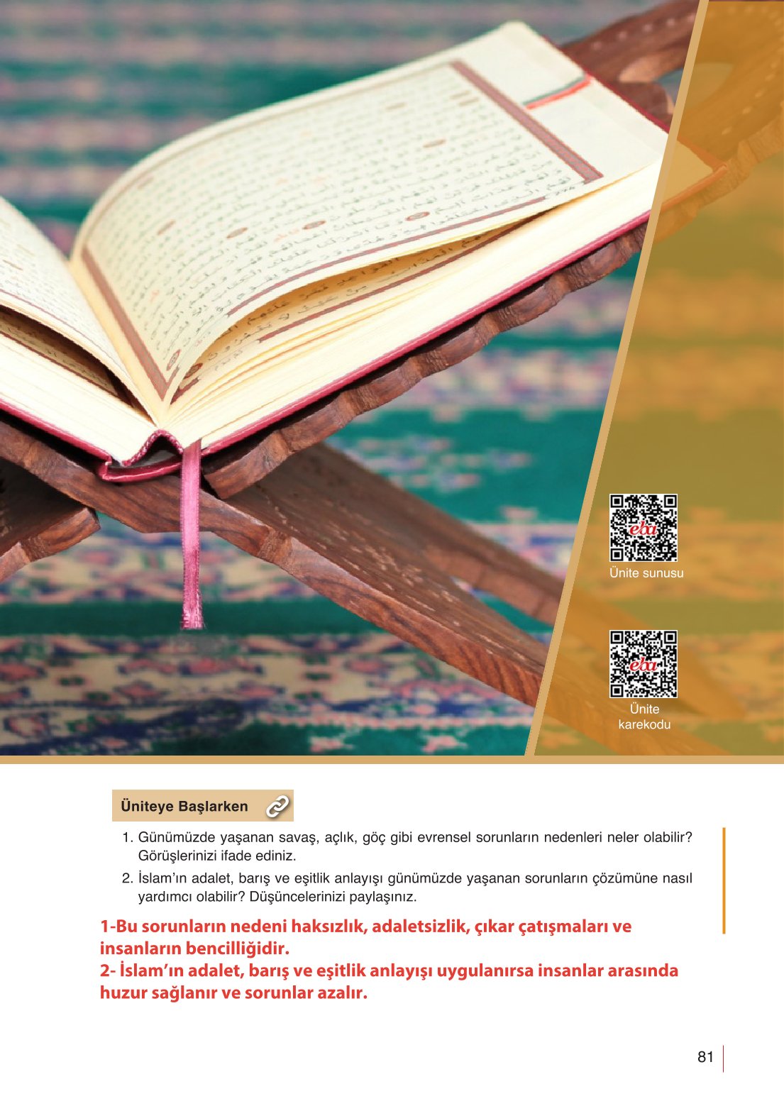 10. Sınıf Meb Yayınları Din Kültürü Ve Ahlak Bilgisi Ders Kitabı Sayfa 81 Cevapları 10. Sınıf Meb Yayınları Din Kültürü Ve Ahlak Bilgisi Ders Kitabı Sayfa 81 Cevapları