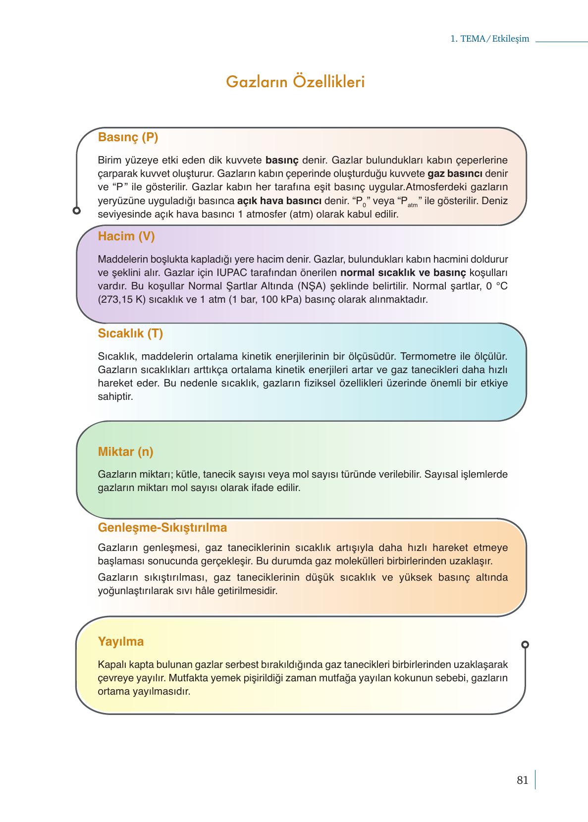 10. Sınıf Meb Yayınları Kimya Ders Kitabı Sayfa 81 Cevapları 10. Sınıf Meb Yayınları Kimya Ders Kitabı Sayfa 81 Cevapları