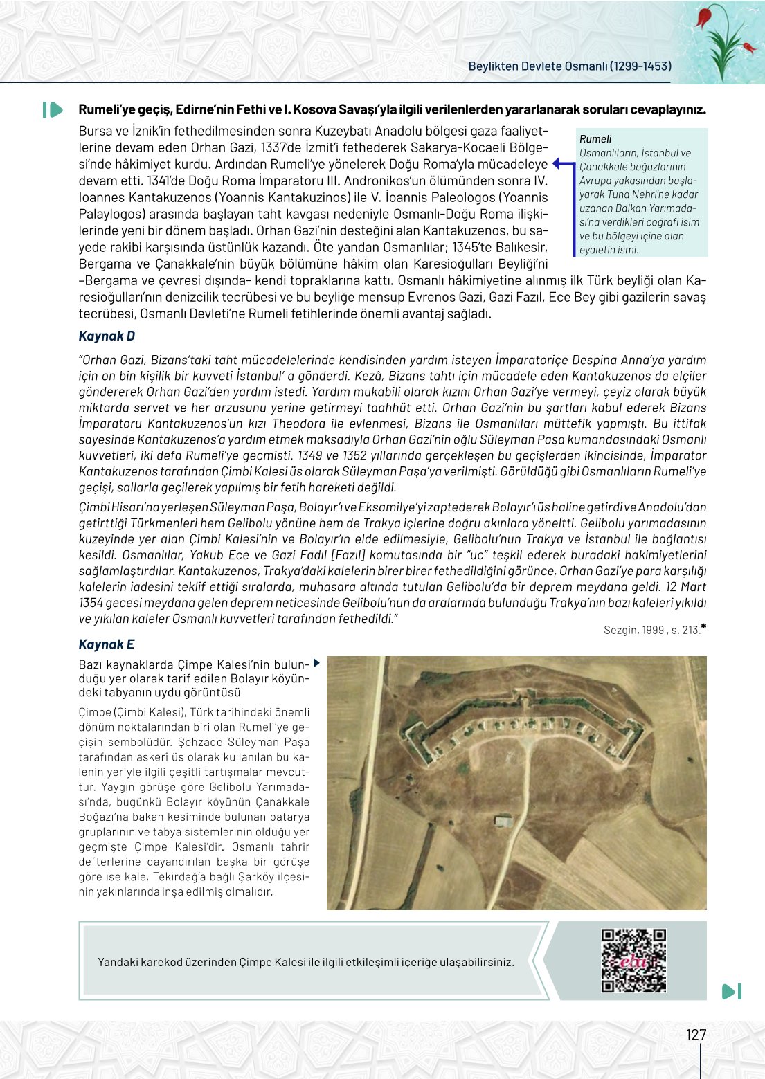 10. Sınıf Meb Yayınları Tarih Ders Kitabı Sayfa 127 Cevapları