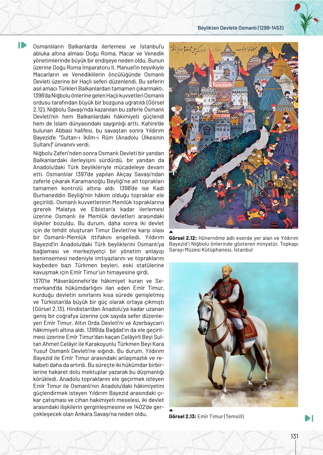 10. Sınıf Meb Yayınları Tarih Ders Kitabı Sayfa 131 Cevapları 10. Sınıf Meb Yayınları Tarih Ders Kitabı Sayfa 131 Cevapları