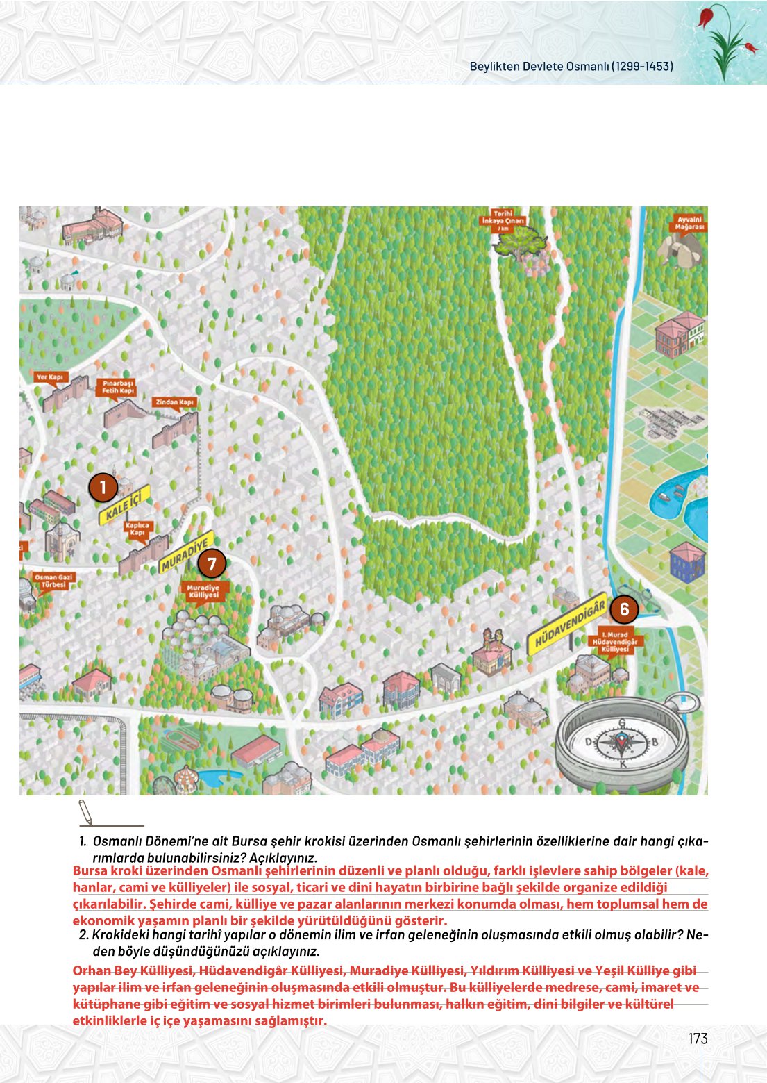 10. Sınıf Meb Yayınları Tarih Ders Kitabı Sayfa 173 Cevapları