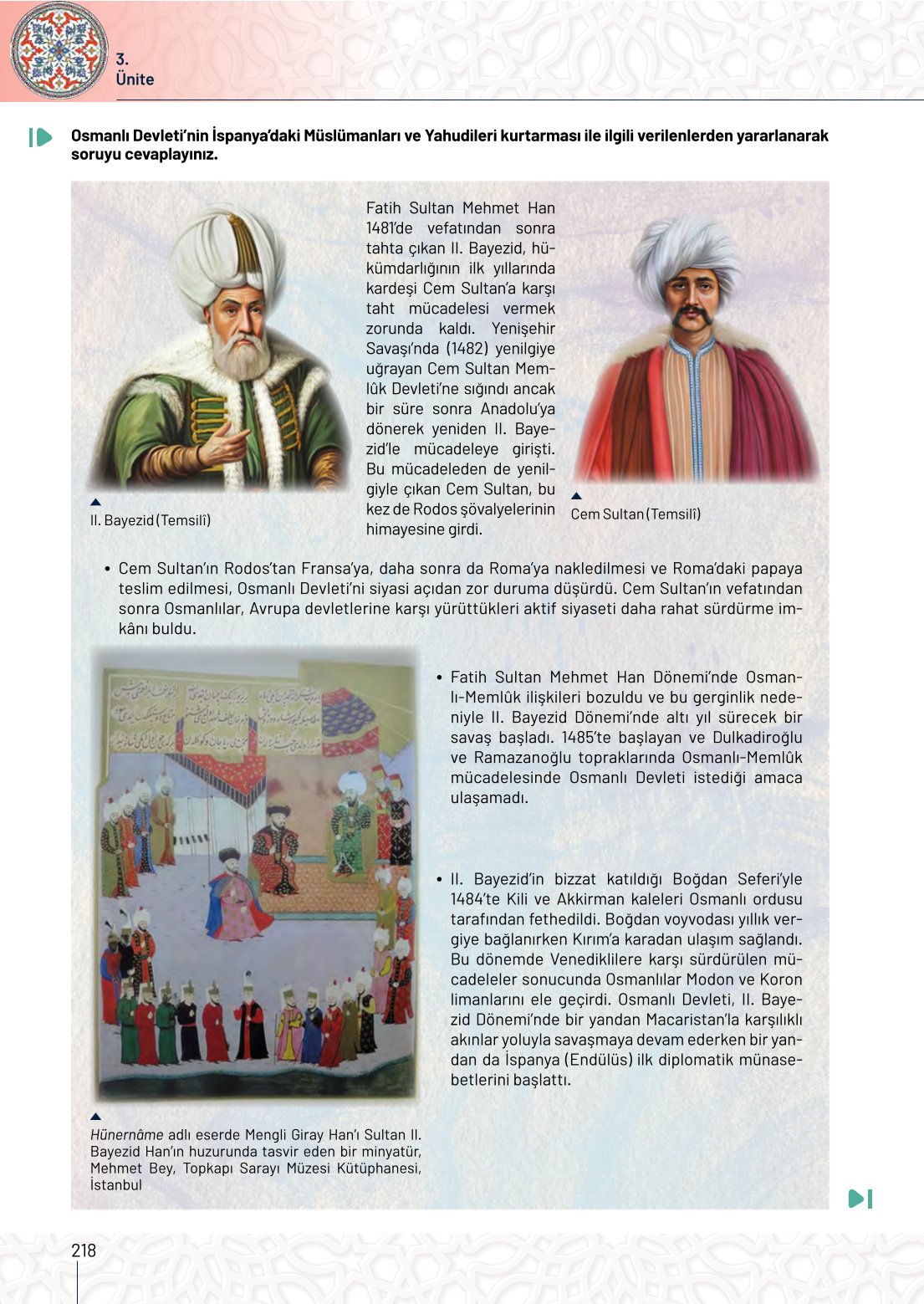10. Sınıf Meb Yayınları Tarih Ders Kitabı Sayfa 218 Cevapları 10. Sınıf Meb Yayınları Tarih Ders Kitabı Sayfa 218 Cevapları