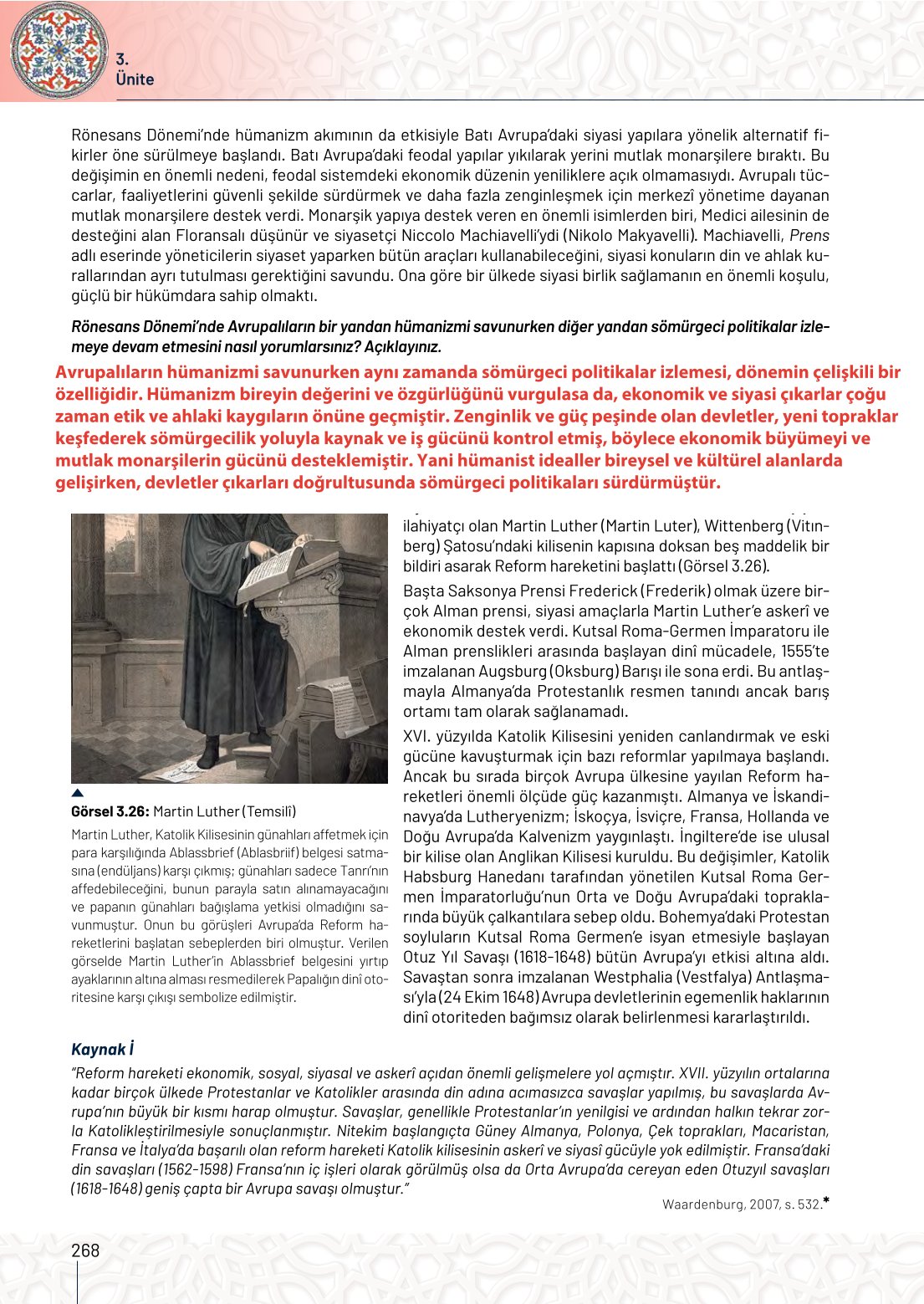 10. Sınıf Meb Yayınları Tarih Ders Kitabı Sayfa 268 Cevapları 10. Sınıf Meb Yayınları Tarih Ders Kitabı Sayfa 268 Cevapları