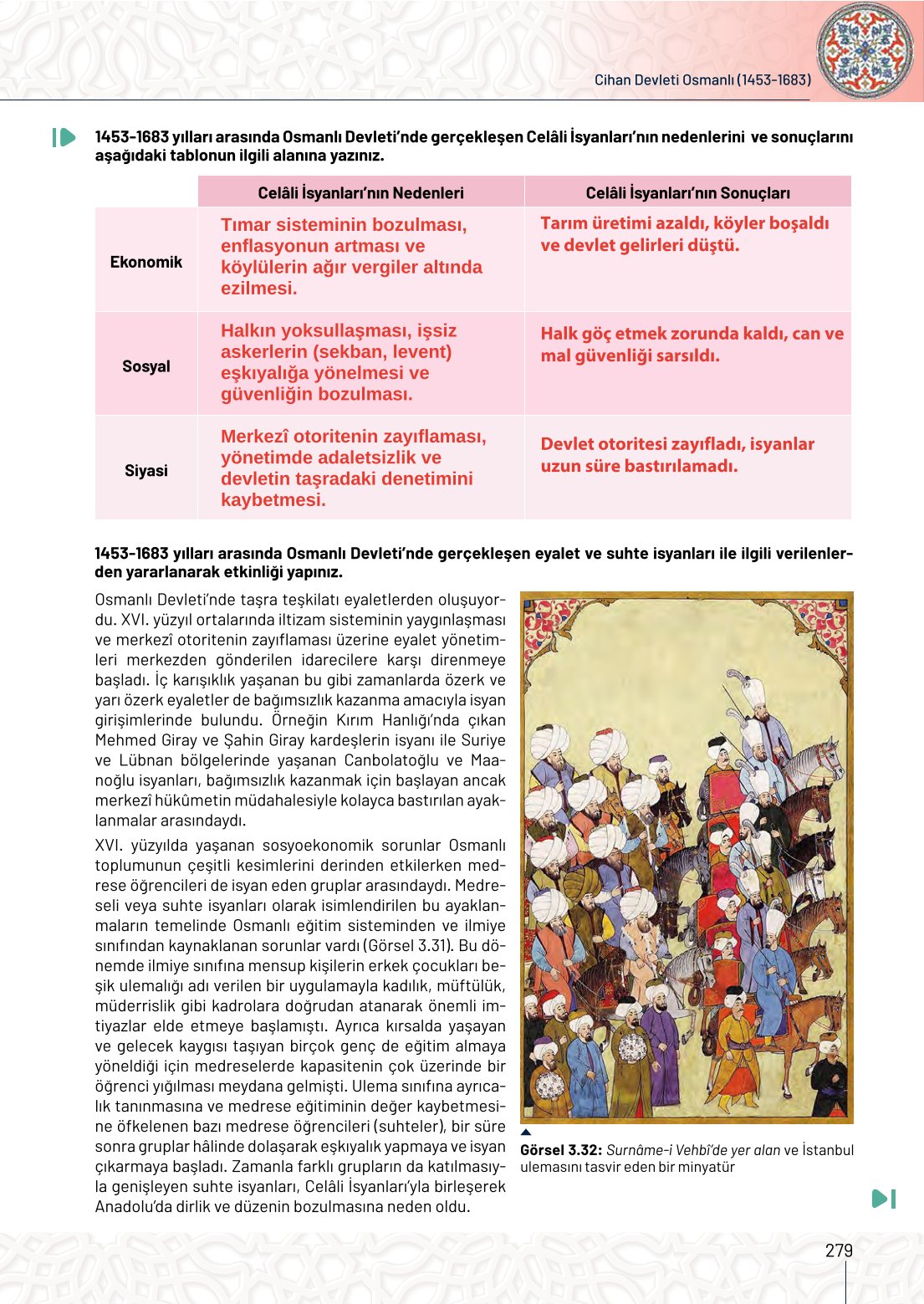 10. Sınıf Meb Yayınları Tarih Ders Kitabı Sayfa 279 Cevapları 10. Sınıf Meb Yayınları Tarih Ders Kitabı Sayfa 279 Cevapları