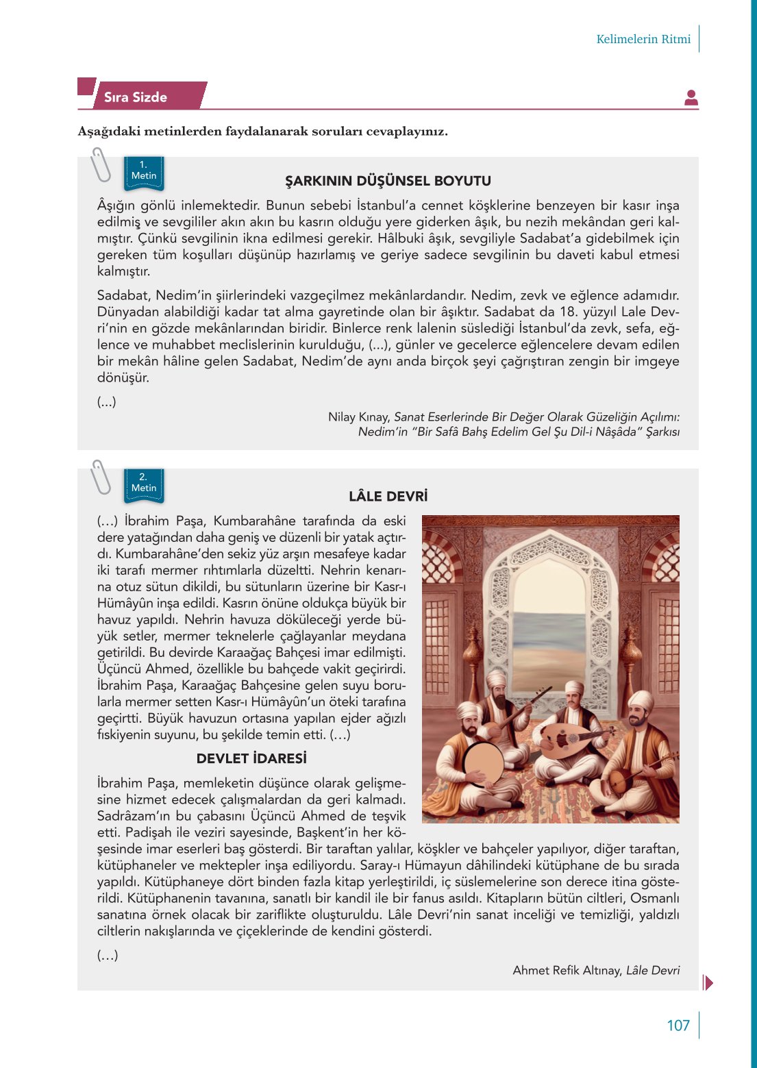 10. Sınıf Meb Yayınları Türk Dili Ve Edebiyatı Ders Kitabı Sayfa 107 Cevapları 10. Sınıf Meb Yayınları Türk Dili Ve Edebiyatı Ders Kitabı Sayfa 107 Cevapları