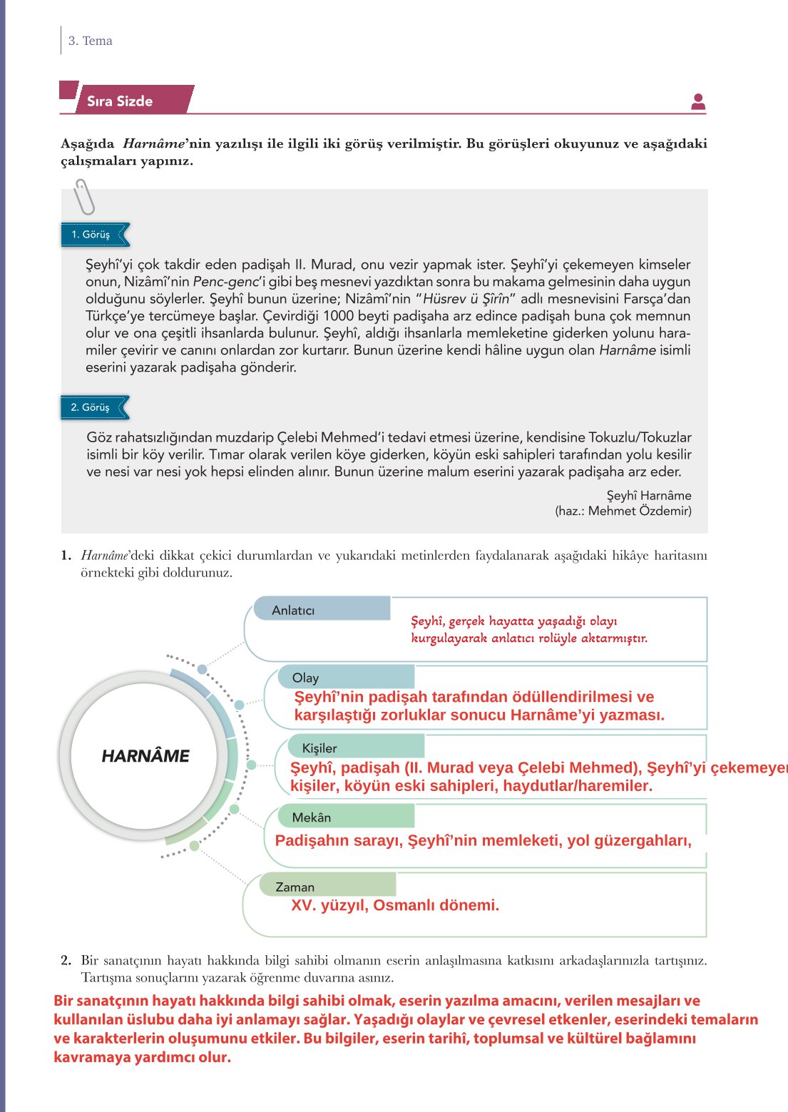 10. Sınıf Meb Yayınları Türk Dili Ve Edebiyatı Ders Kitabı Sayfa 202 Cevapları