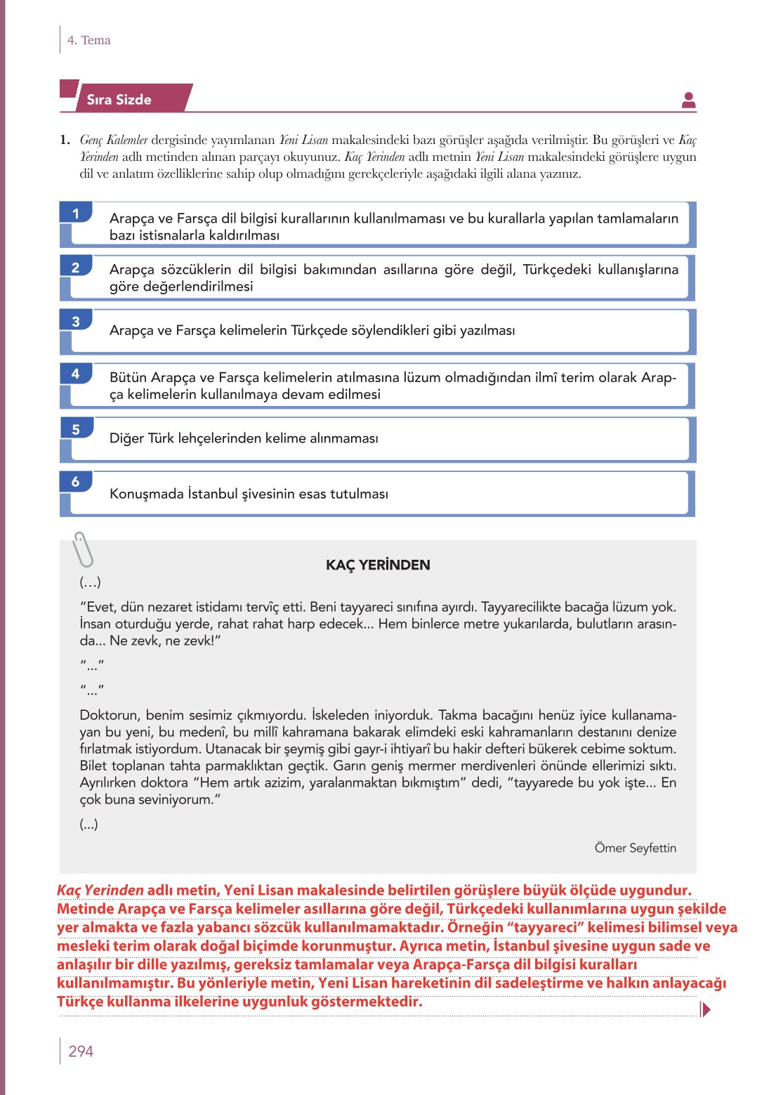 10. Sınıf Meb Yayınları Türk Dili Ve Edebiyatı Ders Kitabı Sayfa 294 Cevapları 10. Sınıf Meb Yayınları Türk Dili Ve Edebiyatı Ders Kitabı Sayfa 294 Cevapları