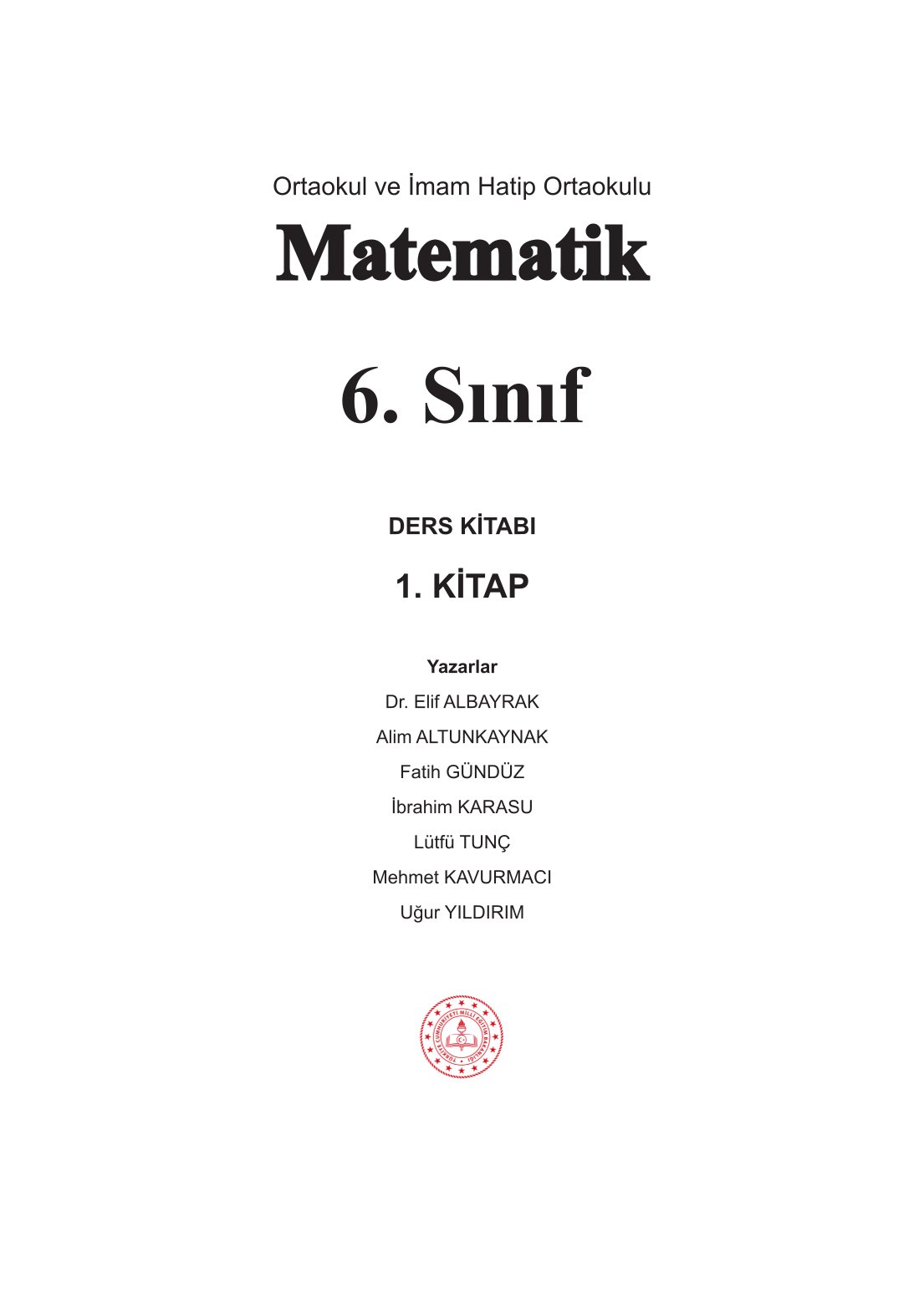 6. Sınıf Meb Yayınları Matematik Ders Kitabı Sayfa 1 Cevapları
