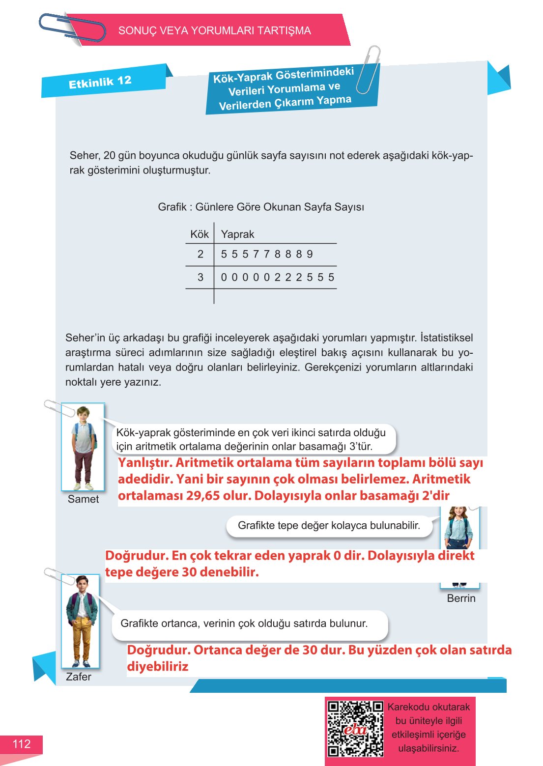 6. Sınıf Meb Yayınları Matematik Ders Kitabı Sayfa 112 Cevapları