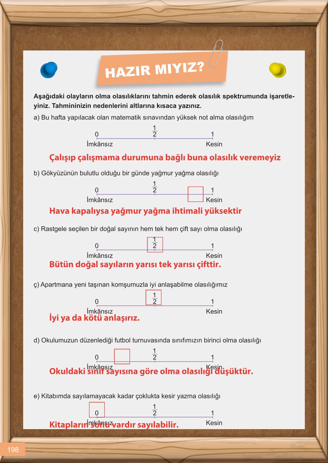 6. Sınıf Meb Yayınları Matematik Ders Kitabı Sayfa 198 Cevapları 6. Sınıf Meb Yayınları Matematik Ders Kitabı Sayfa 198 Cevapları
