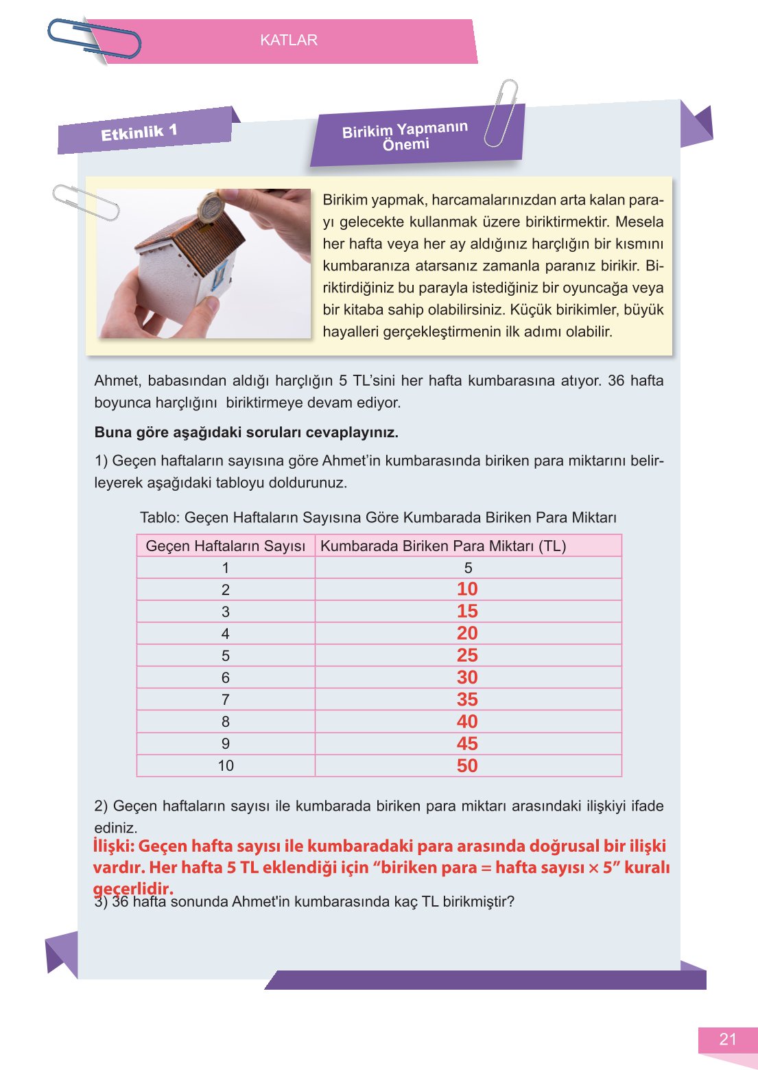 6. Sınıf Meb Yayınları Matematik Ders Kitabı Sayfa 21 Cevapları