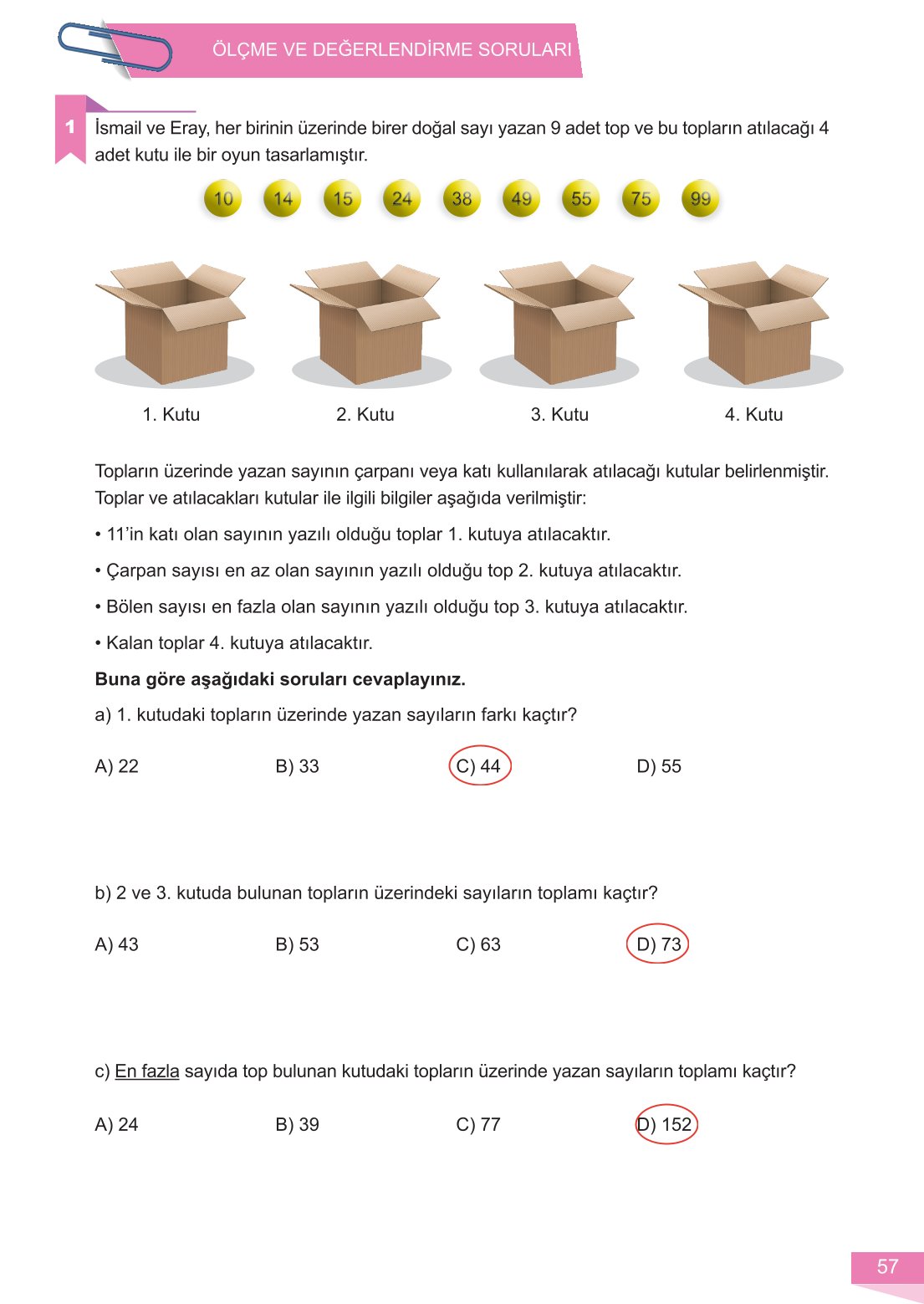 6. Sınıf Meb Yayınları Matematik Ders Kitabı Sayfa 57 Cevapları