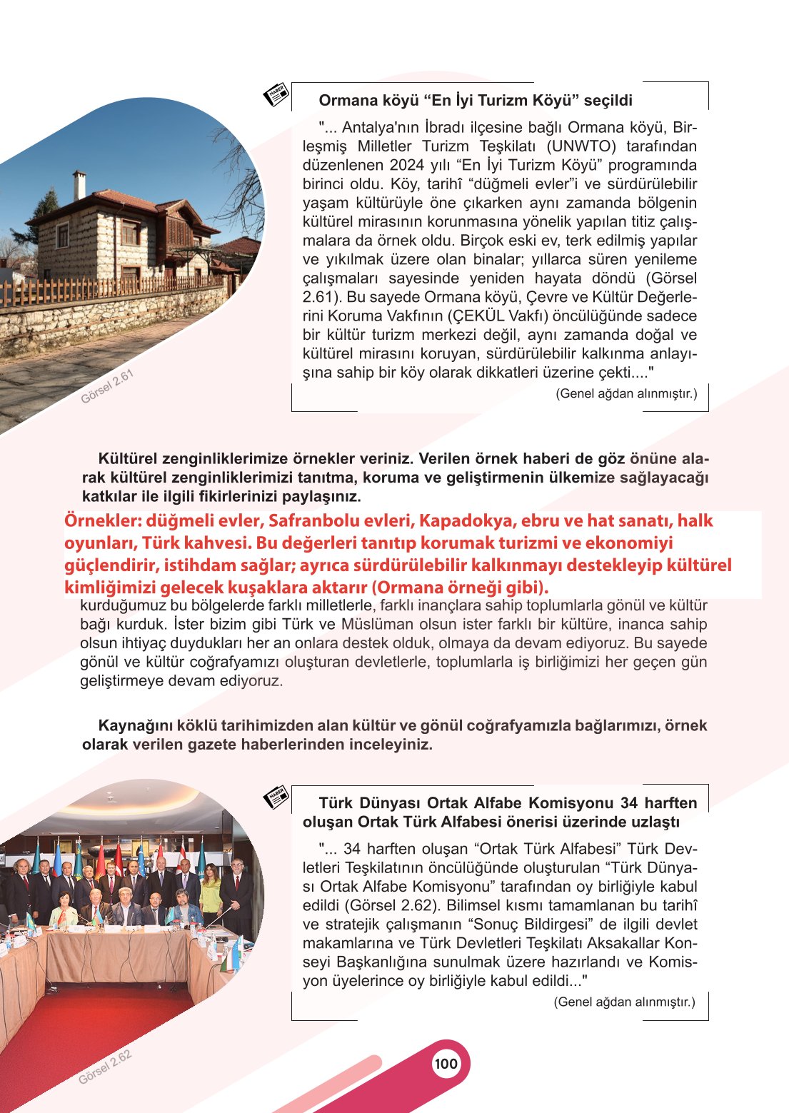 6. Sınıf Meb Yayınları Sosyal Bilgiler Ders Kitabı Sayfa 100 Cevapları