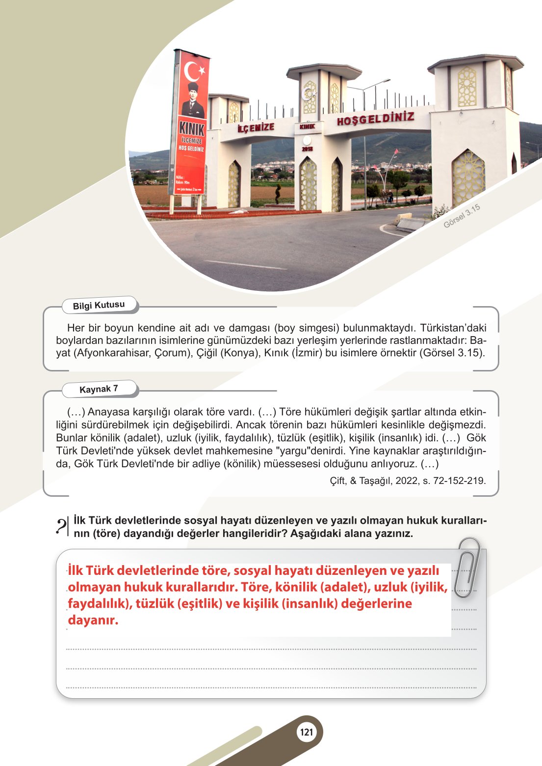 6. Sınıf Meb Yayınları Sosyal Bilgiler Ders Kitabı Sayfa 121 Cevapları 6. Sınıf Meb Yayınları Sosyal Bilgiler Ders Kitabı Sayfa 121 Cevapları