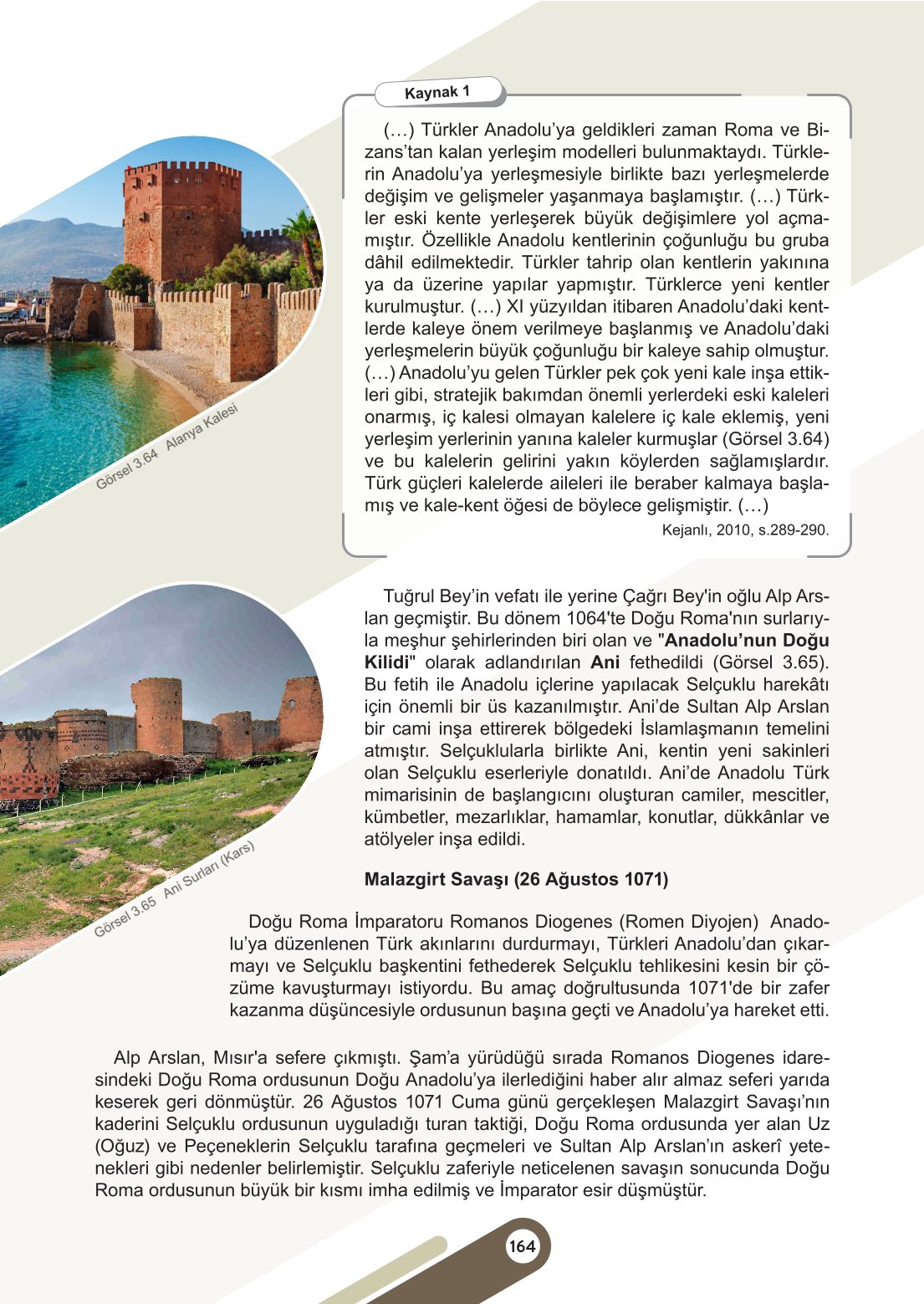 6. Sınıf Meb Yayınları Sosyal Bilgiler Ders Kitabı Sayfa 164 Cevapları