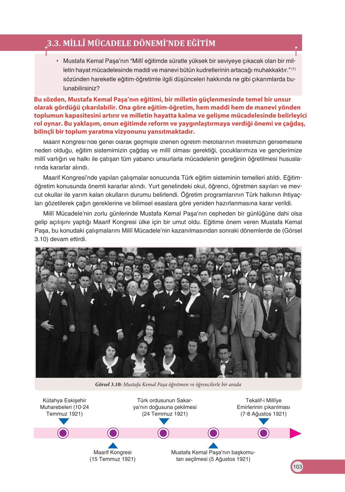 8. Sınıf Ders Destek Yayınları İnkılap Tarihi Ve Atatürkçülük Ders Kitabı Sayfa 103 Cevapları 8. Sınıf Ders Destek Yayınları İnkılap Tarihi Ve Atatürkçülük Ders Kitabı Sayfa 103 Cevapları