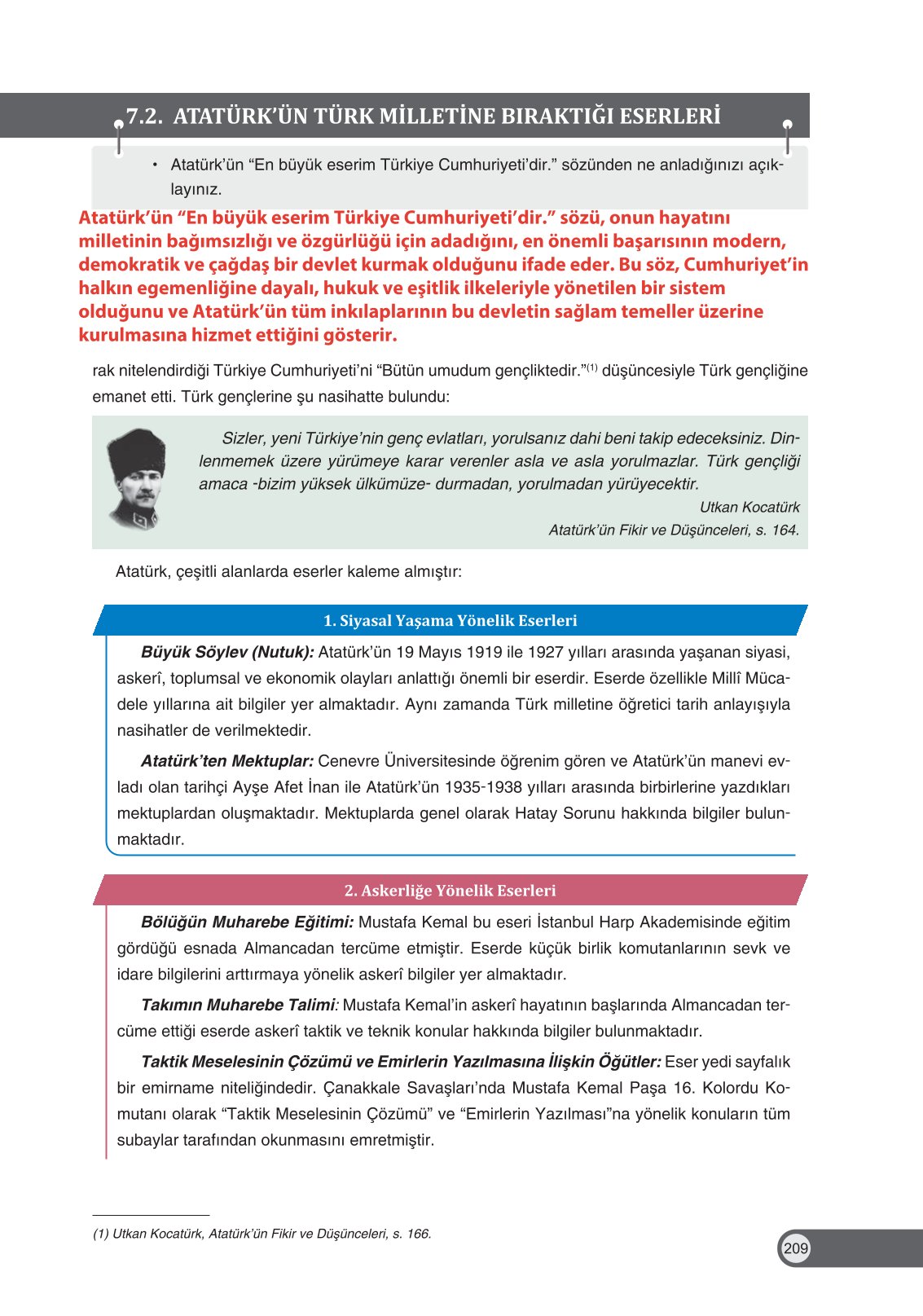 8. Sınıf Ders Destek Yayınları İnkılap Tarihi Ve Atatürkçülük Ders Kitabı Sayfa 209 Cevapları