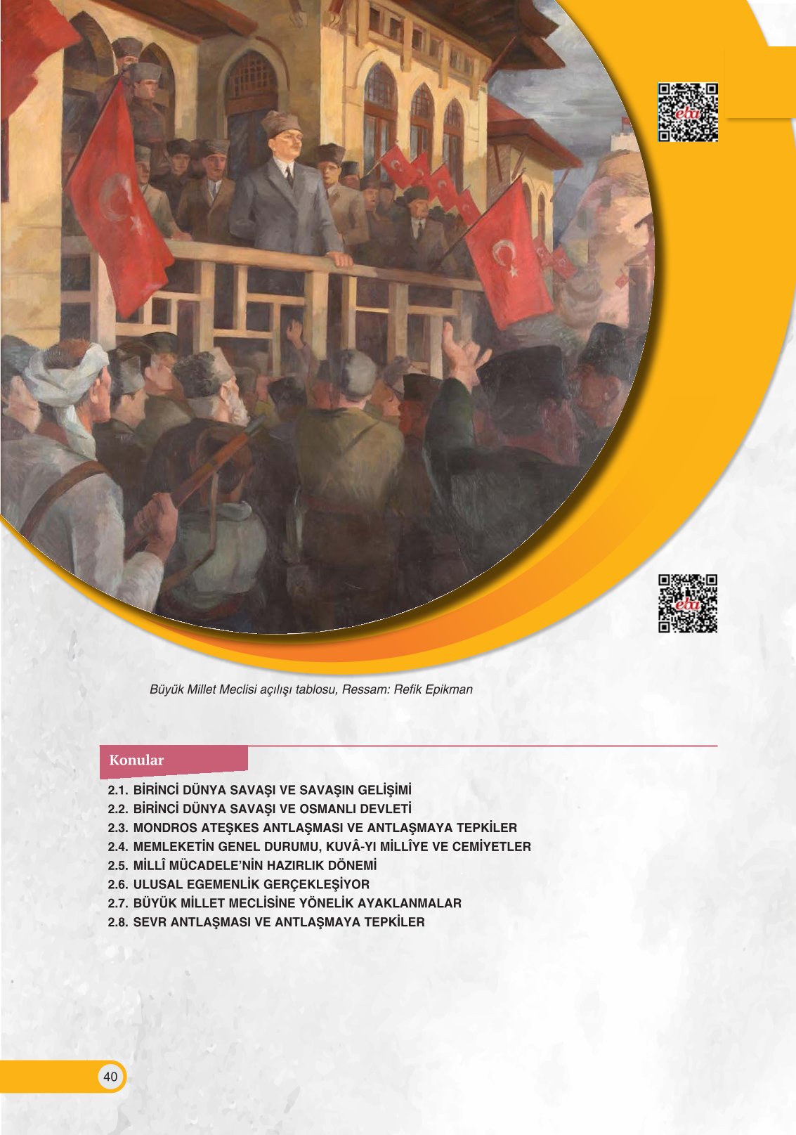 8. Sınıf Ders Destek Yayınları İnkılap Tarihi Ve Atatürkçülük Ders Kitabı Sayfa 40 Cevapları