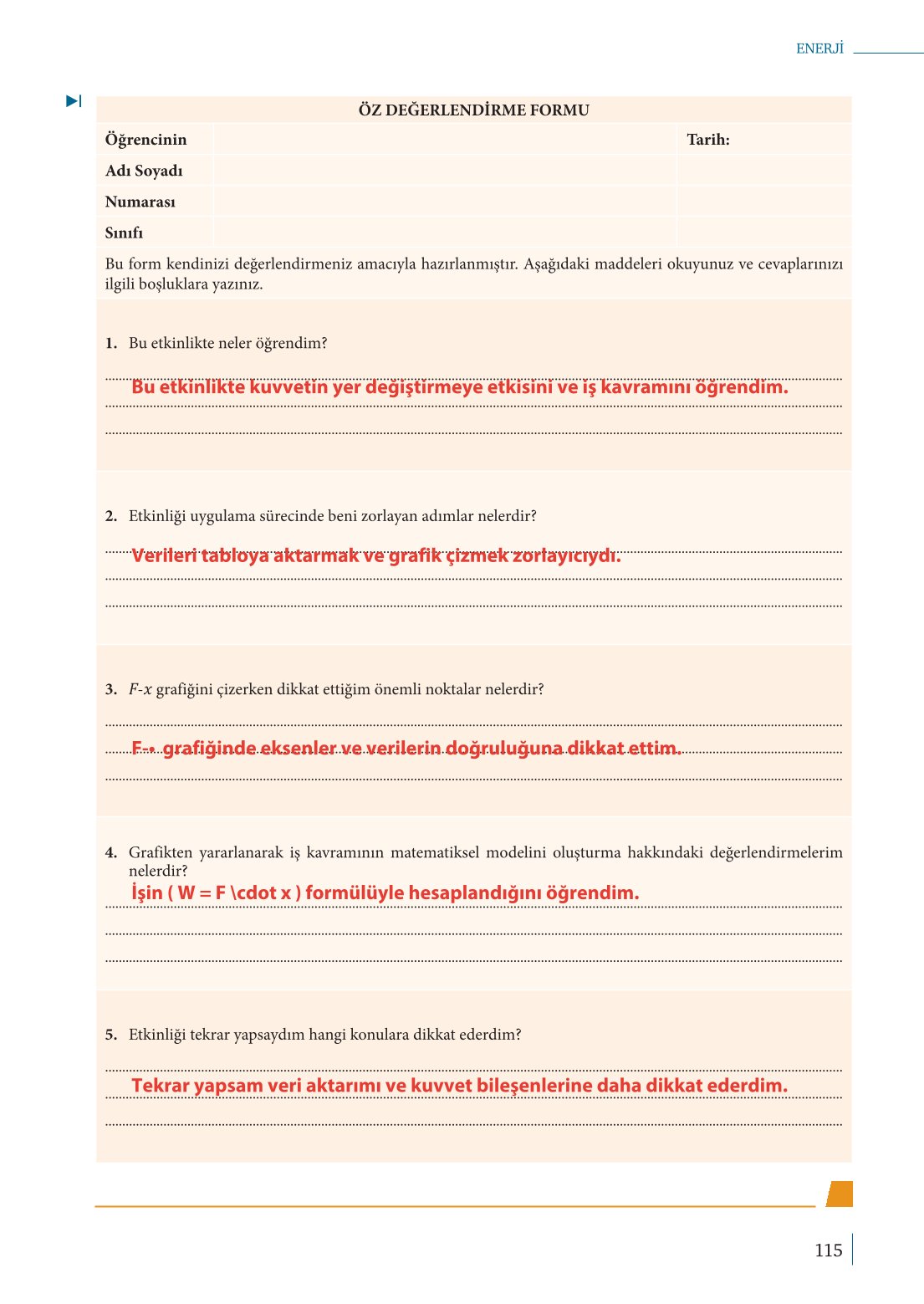 10. Sınıf Meb Yayınları Fizik Ders Kitabı Sayfa 115 Cevapları 10. Sınıf Meb Yayınları Fizik Ders Kitabı Sayfa 115 Cevapları