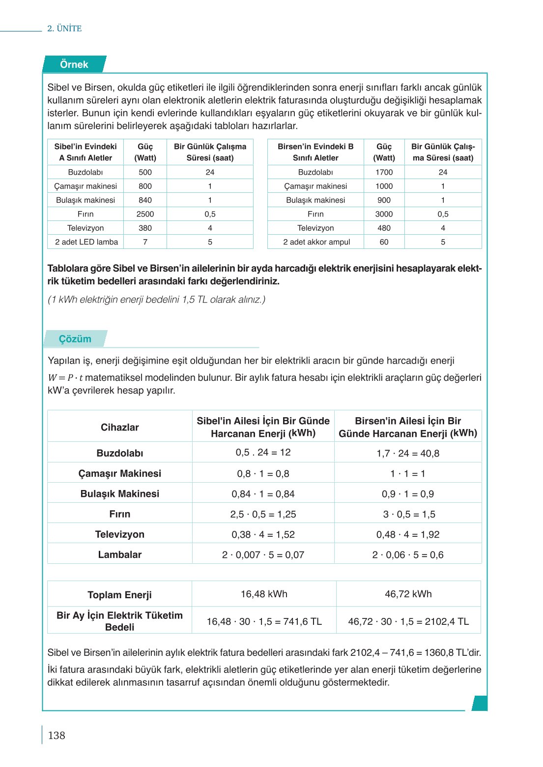 10. Sınıf Meb Yayınları Fizik Ders Kitabı Sayfa 138 Cevapları