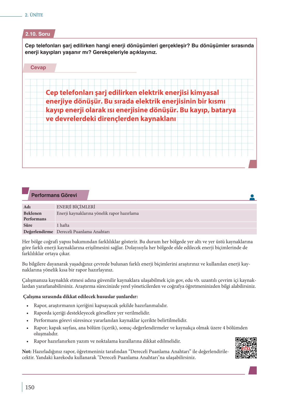 10. Sınıf Meb Yayınları Fizik Ders Kitabı Sayfa 150 Cevapları 10. Sınıf Meb Yayınları Fizik Ders Kitabı Sayfa 150 Cevapları
