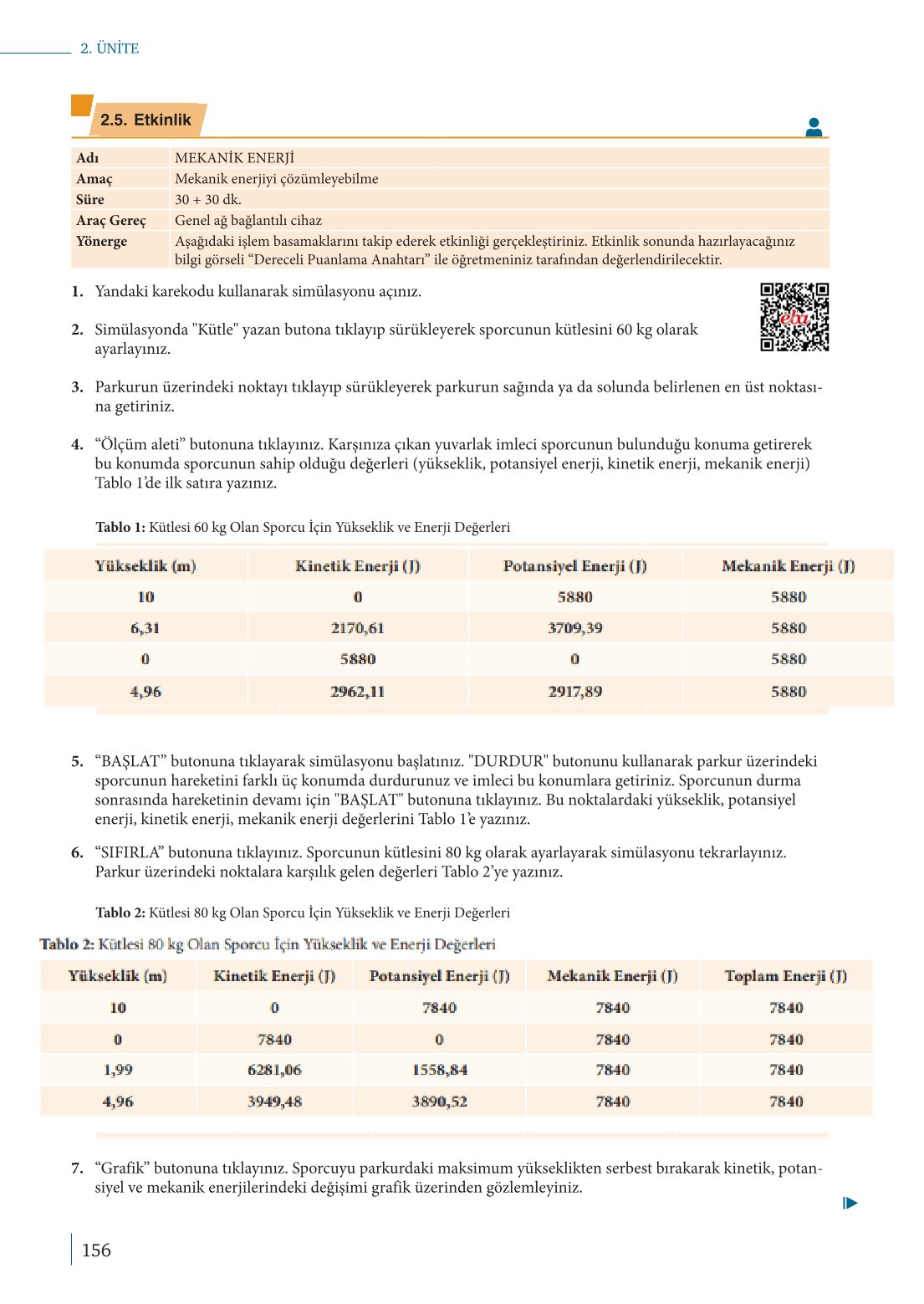 10. Sınıf Meb Yayınları Fizik Ders Kitabı Sayfa 156 Cevapları 10. Sınıf Meb Yayınları Fizik Ders Kitabı Sayfa 156 Cevapları