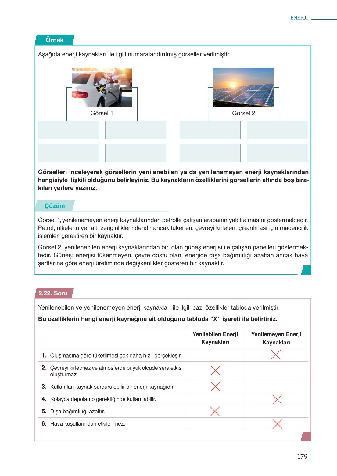 10. Sınıf Meb Yayınları Fizik Ders Kitabı Sayfa 179 Cevapları