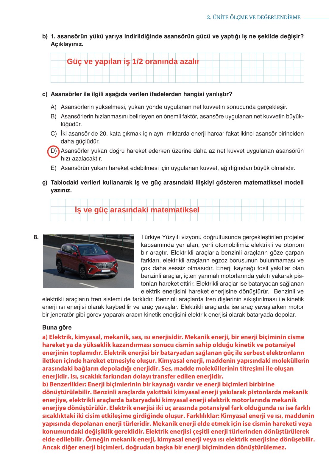 10. Sınıf Meb Yayınları Fizik Ders Kitabı Sayfa 193 Cevapları