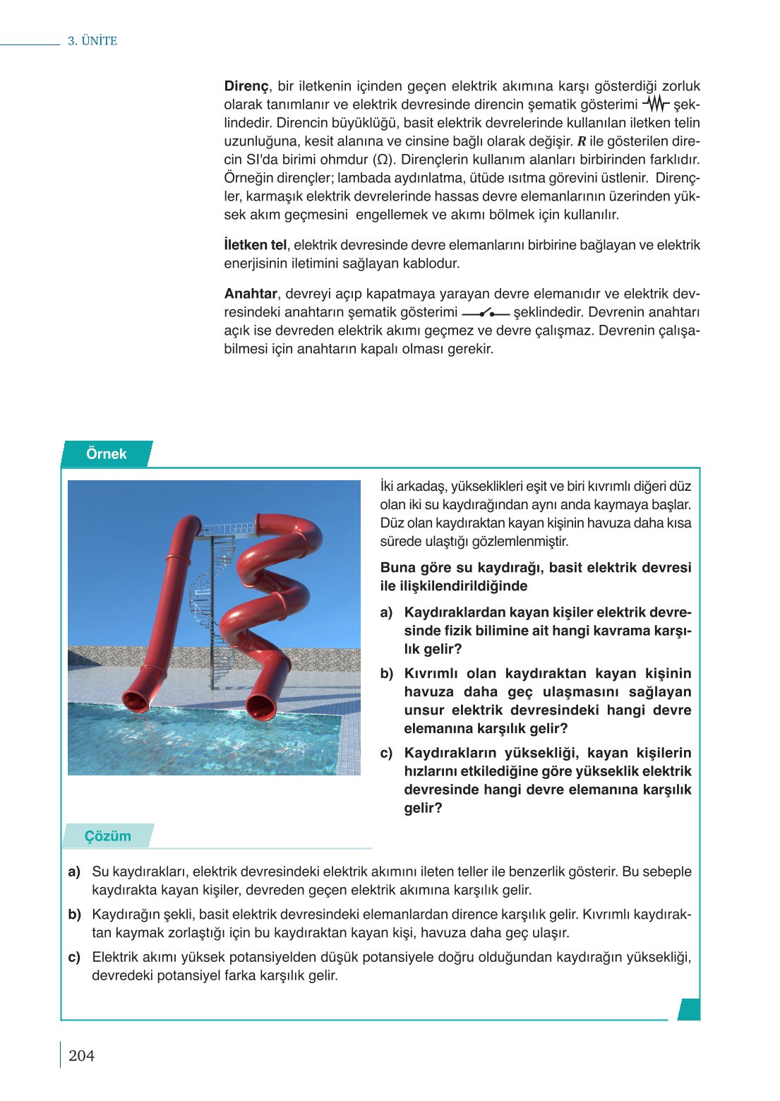 10. Sınıf Meb Yayınları Fizik Ders Kitabı Sayfa 204 Cevapları 10. Sınıf Meb Yayınları Fizik Ders Kitabı Sayfa 204 Cevapları