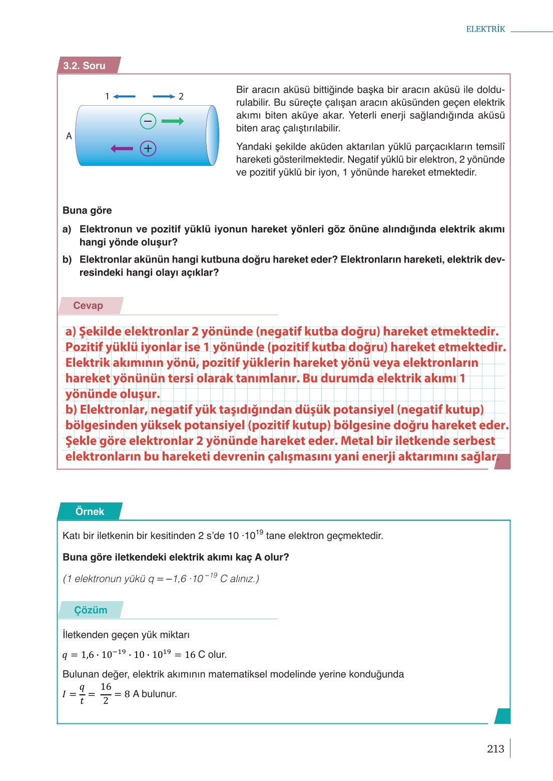 10. Sınıf Meb Yayınları Fizik Ders Kitabı Sayfa 213 Cevapları 10. Sınıf Meb Yayınları Fizik Ders Kitabı Sayfa 213 Cevapları
