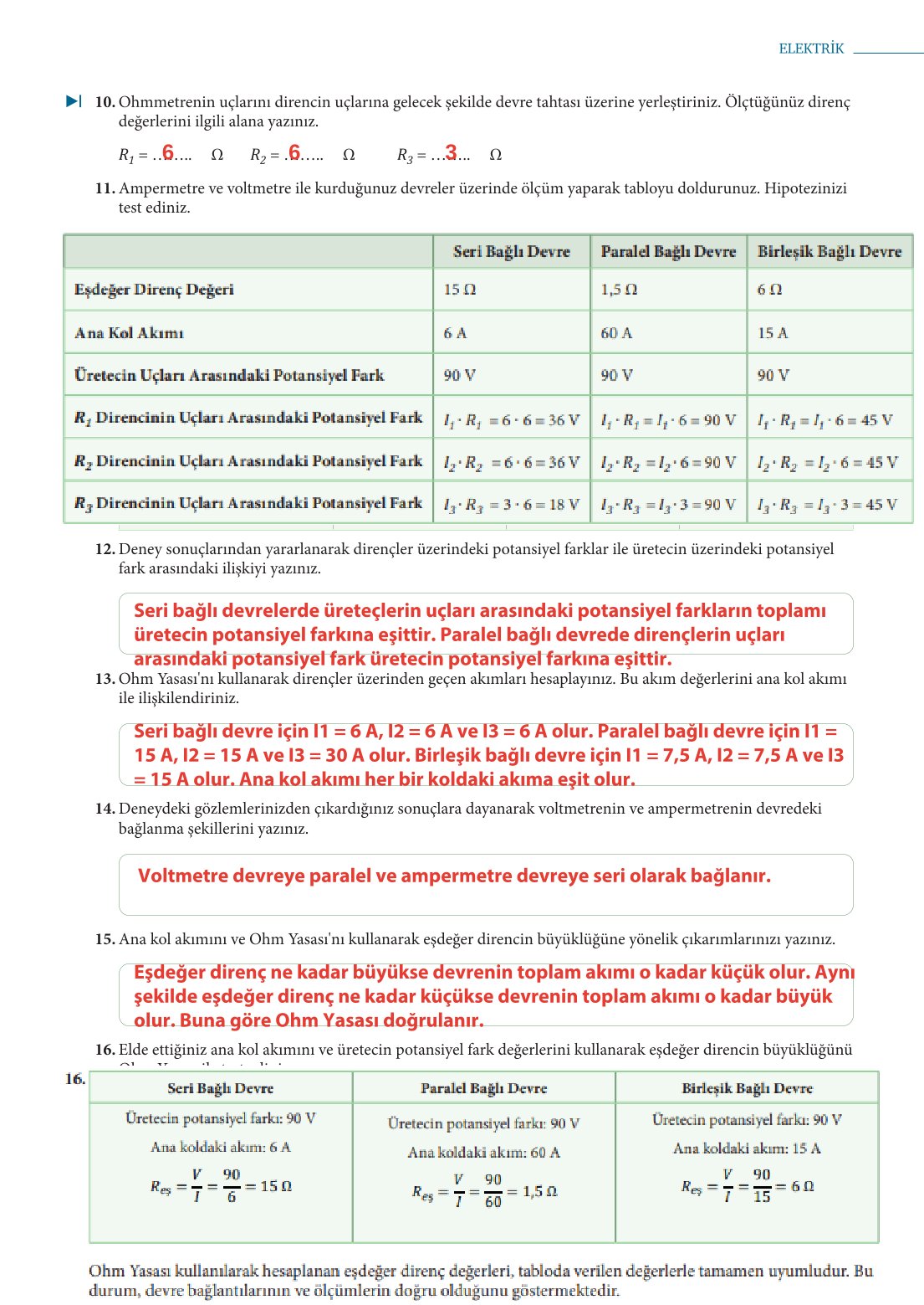 10. Sınıf Meb Yayınları Fizik Ders Kitabı Sayfa 225 Cevapları