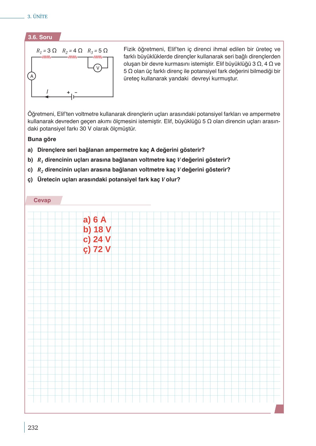 10. Sınıf Meb Yayınları Fizik Ders Kitabı Sayfa 232 Cevapları 10. Sınıf Meb Yayınları Fizik Ders Kitabı Sayfa 232 Cevapları