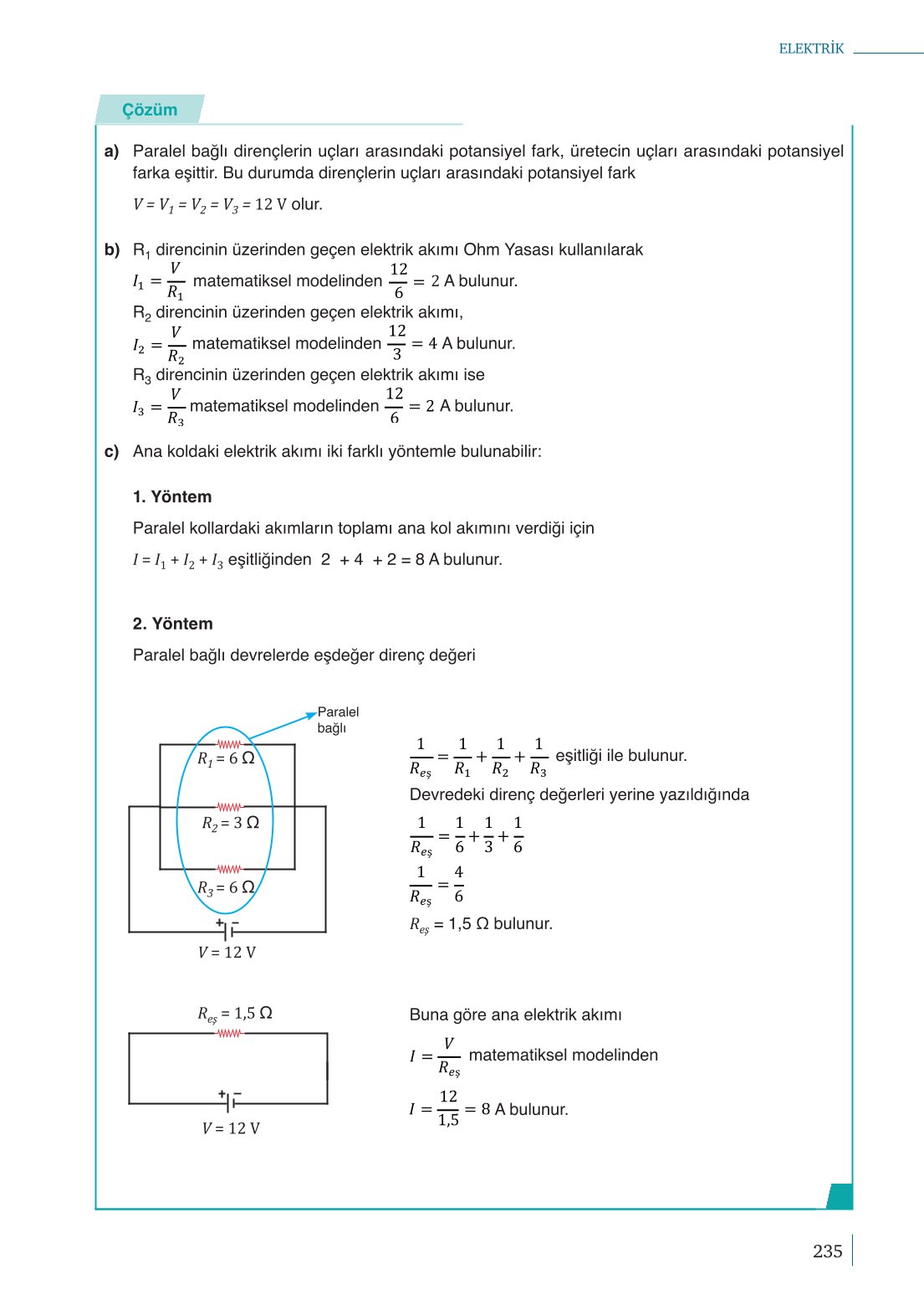 10. Sınıf Meb Yayınları Fizik Ders Kitabı Sayfa 235 Cevapları 10. Sınıf Meb Yayınları Fizik Ders Kitabı Sayfa 235 Cevapları