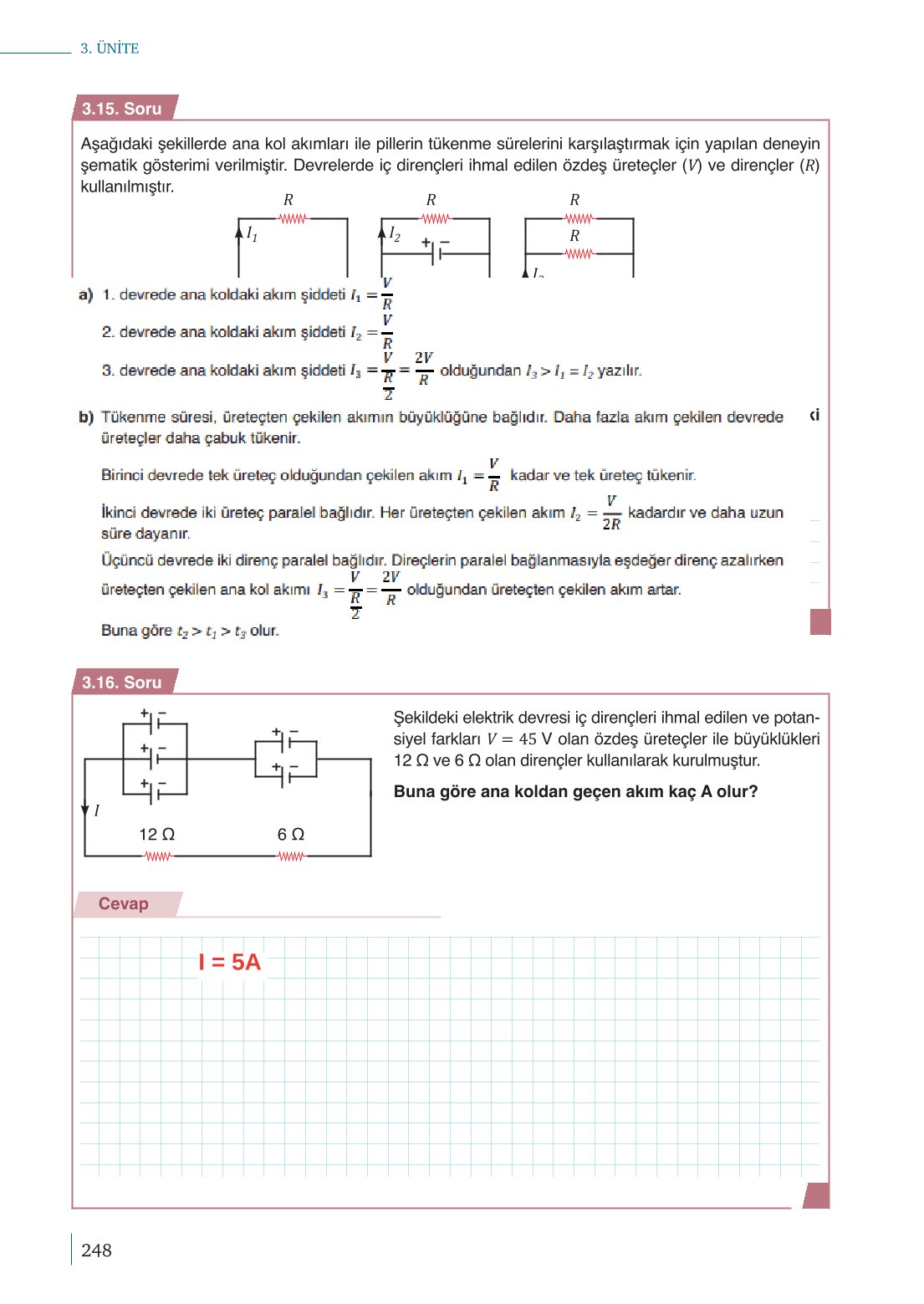 10. Sınıf Meb Yayınları Fizik Ders Kitabı Sayfa 248 Cevapları 10. Sınıf Meb Yayınları Fizik Ders Kitabı Sayfa 248 Cevapları