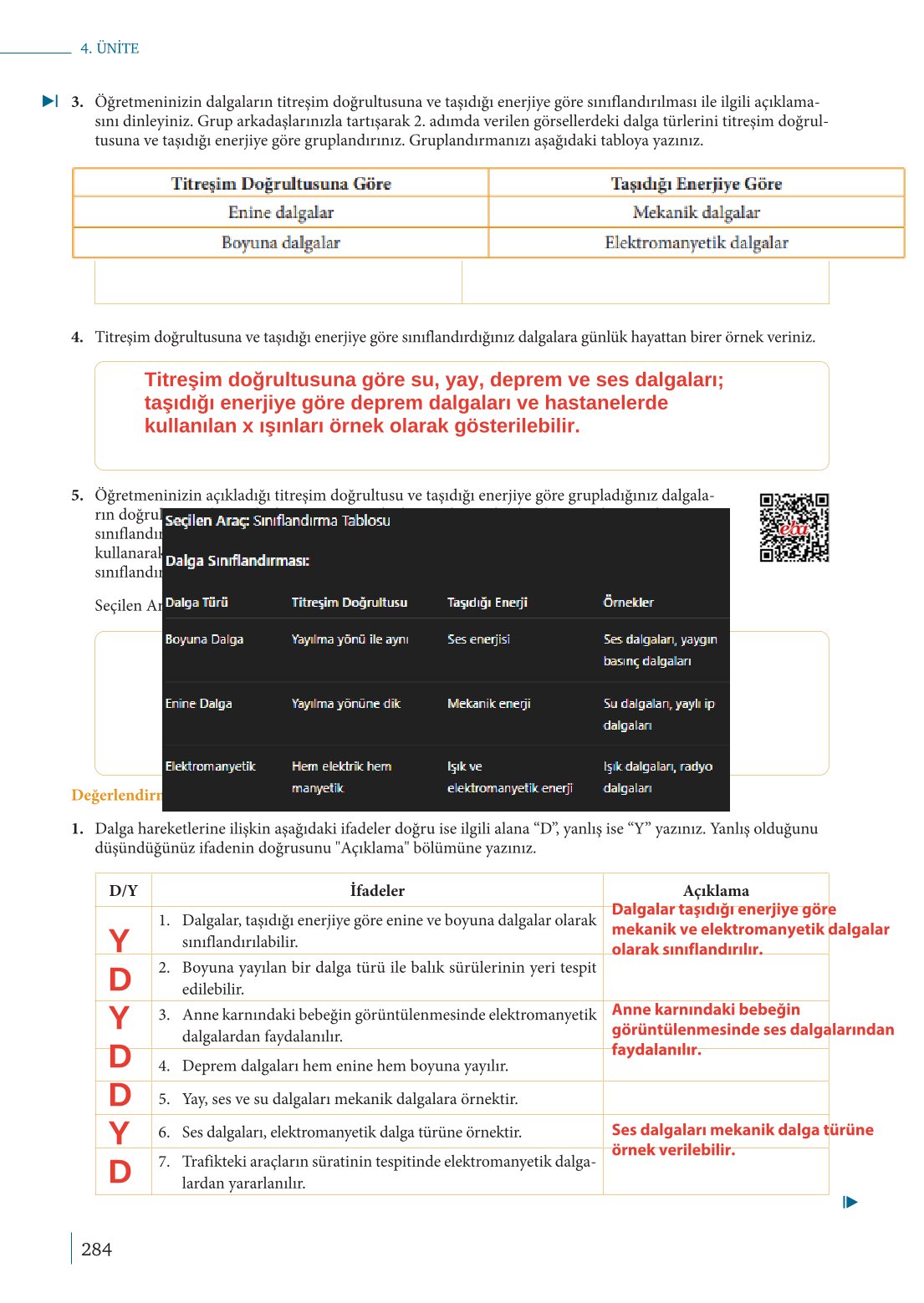 10. Sınıf Meb Yayınları Fizik Ders Kitabı Sayfa 284 Cevapları 10. Sınıf Meb Yayınları Fizik Ders Kitabı Sayfa 284 Cevapları