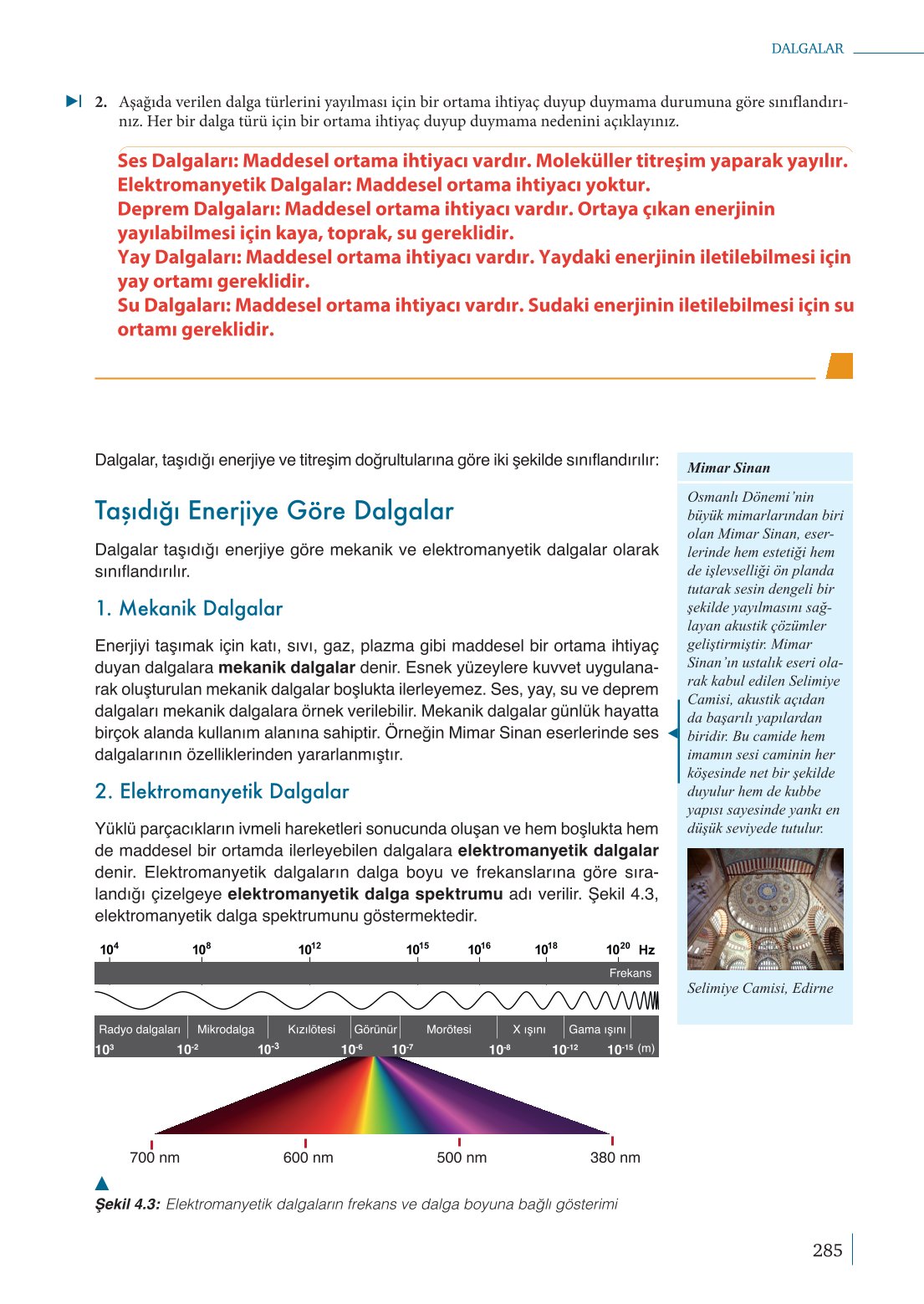 10. Sınıf Meb Yayınları Fizik Ders Kitabı Sayfa 285 Cevapları 10. Sınıf Meb Yayınları Fizik Ders Kitabı Sayfa 285 Cevapları