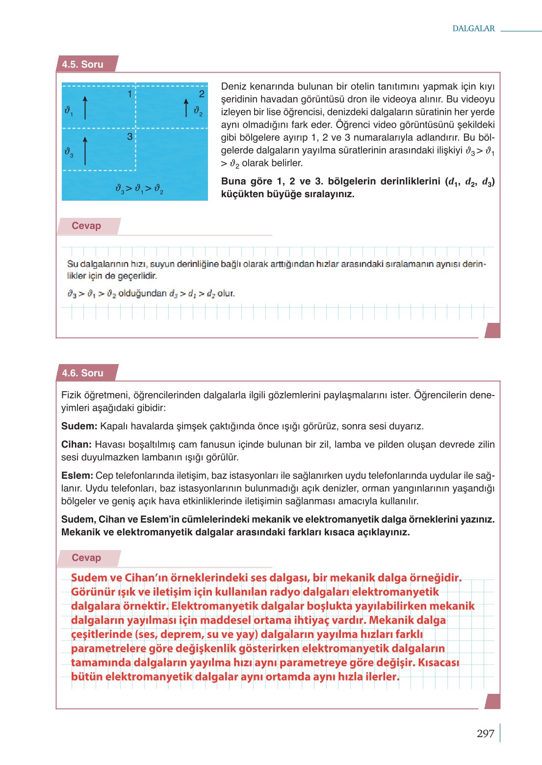 10. Sınıf Meb Yayınları Fizik Ders Kitabı Sayfa 297 Cevapları