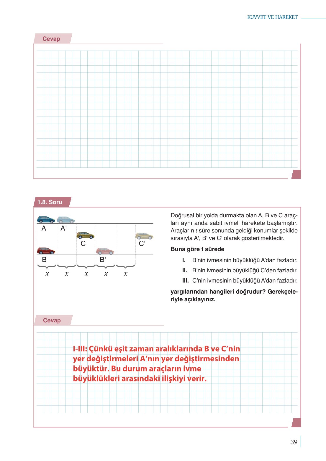10. Sınıf Meb Yayınları Fizik Ders Kitabı Sayfa 39 Cevapları 10. Sınıf Meb Yayınları Fizik Ders Kitabı Sayfa 39 Cevapları