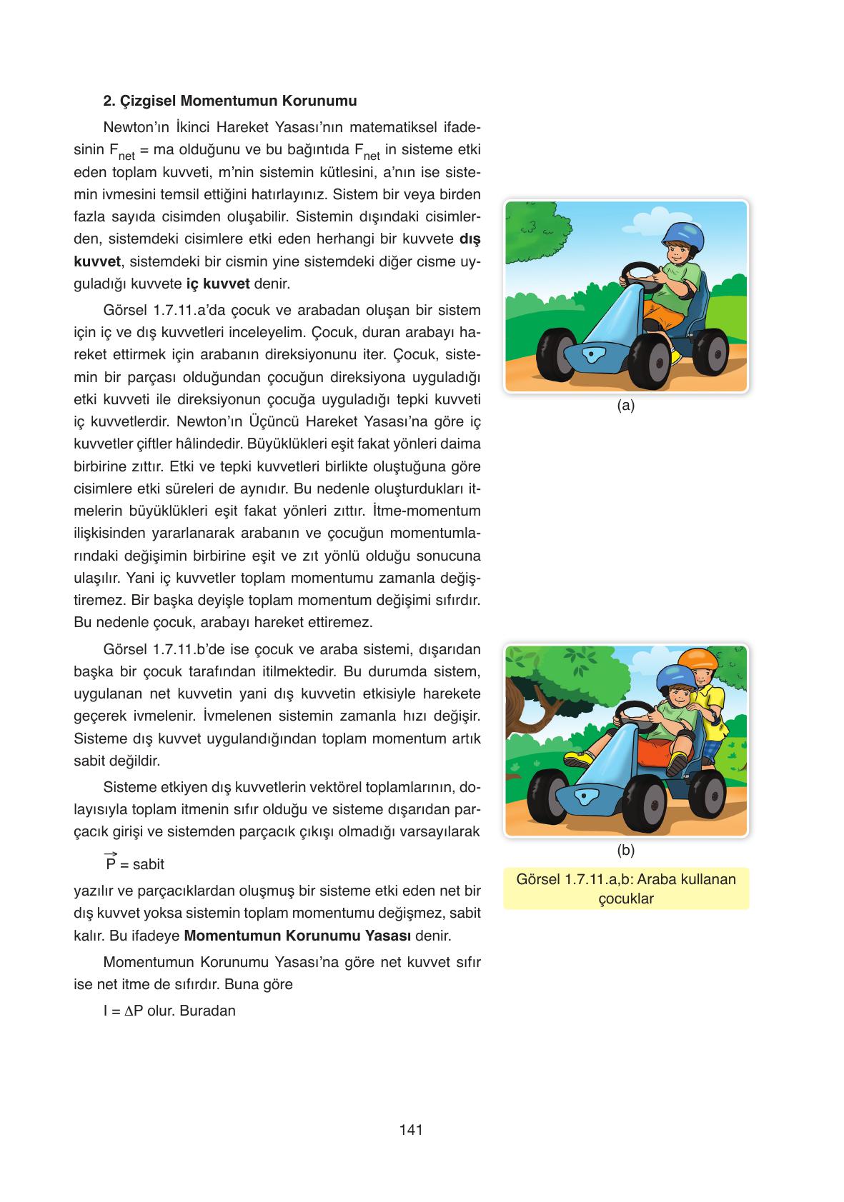 11. Sınıf Ata Yayıncılık Fizik Ders Kitabı Sayfa 141 Cevapları 11. Sınıf Ata Yayıncılık Fizik Ders Kitabı Sayfa 141 Cevapları