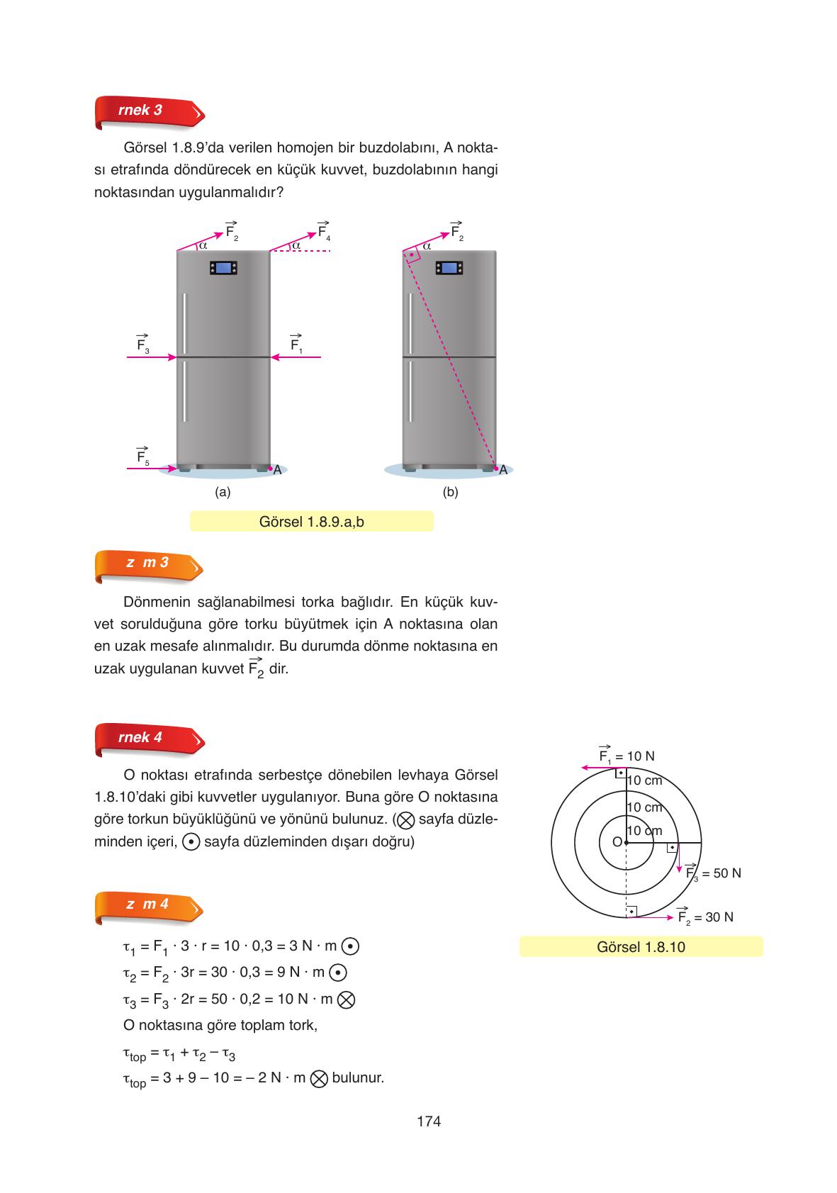 11. Sınıf Ata Yayıncılık Fizik Ders Kitabı Sayfa 174 Cevapları