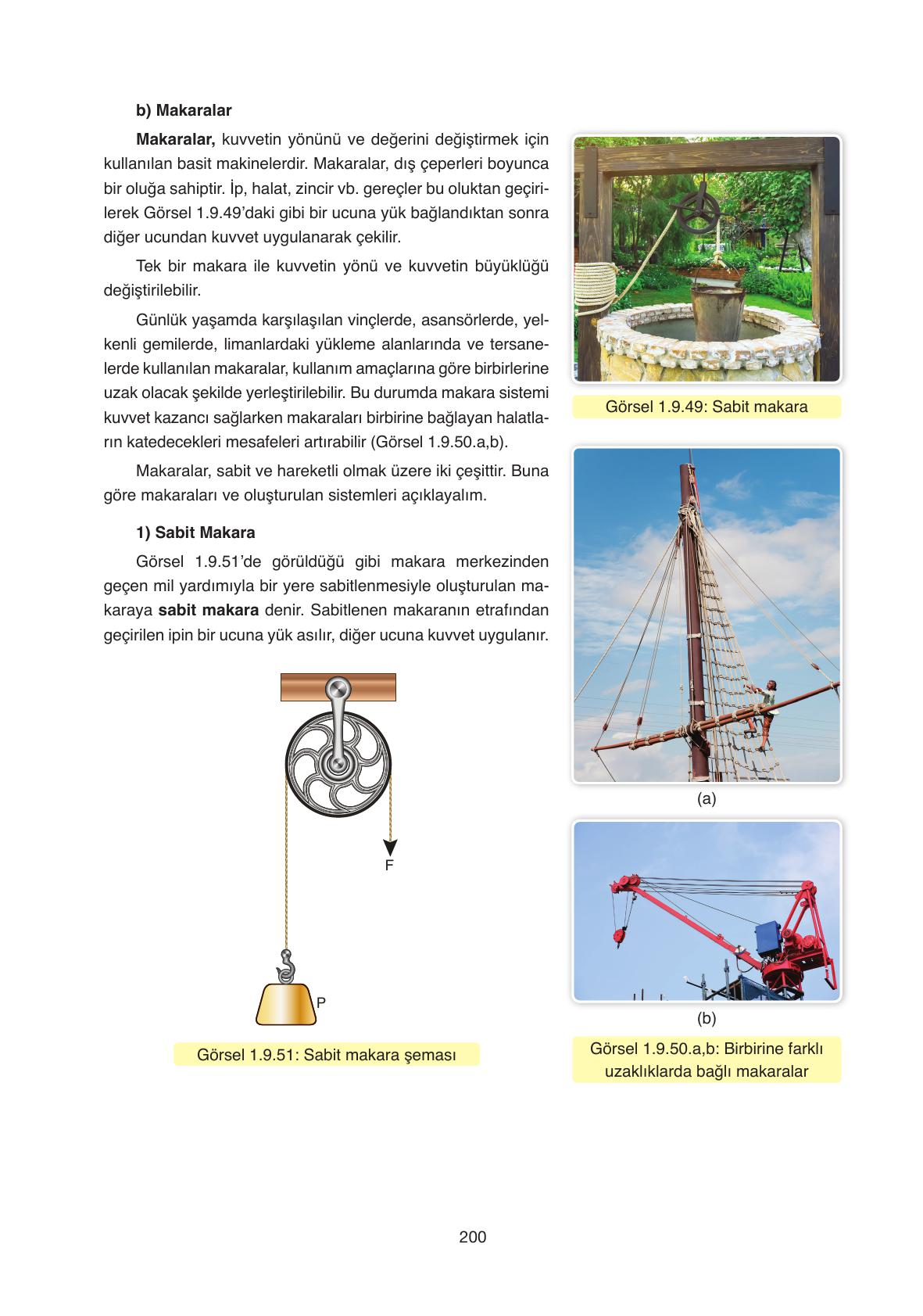 11. Sınıf Ata Yayıncılık Fizik Ders Kitabı Sayfa 200 Cevapları