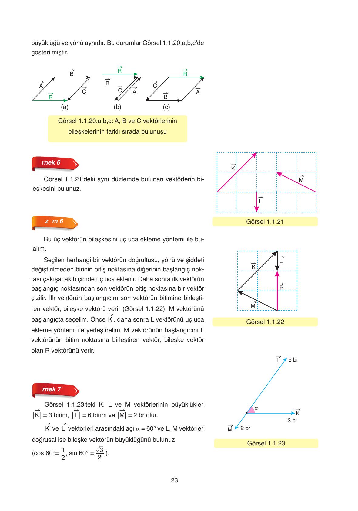 11. Sınıf Ata Yayıncılık Fizik Ders Kitabı Sayfa 23 Cevapları