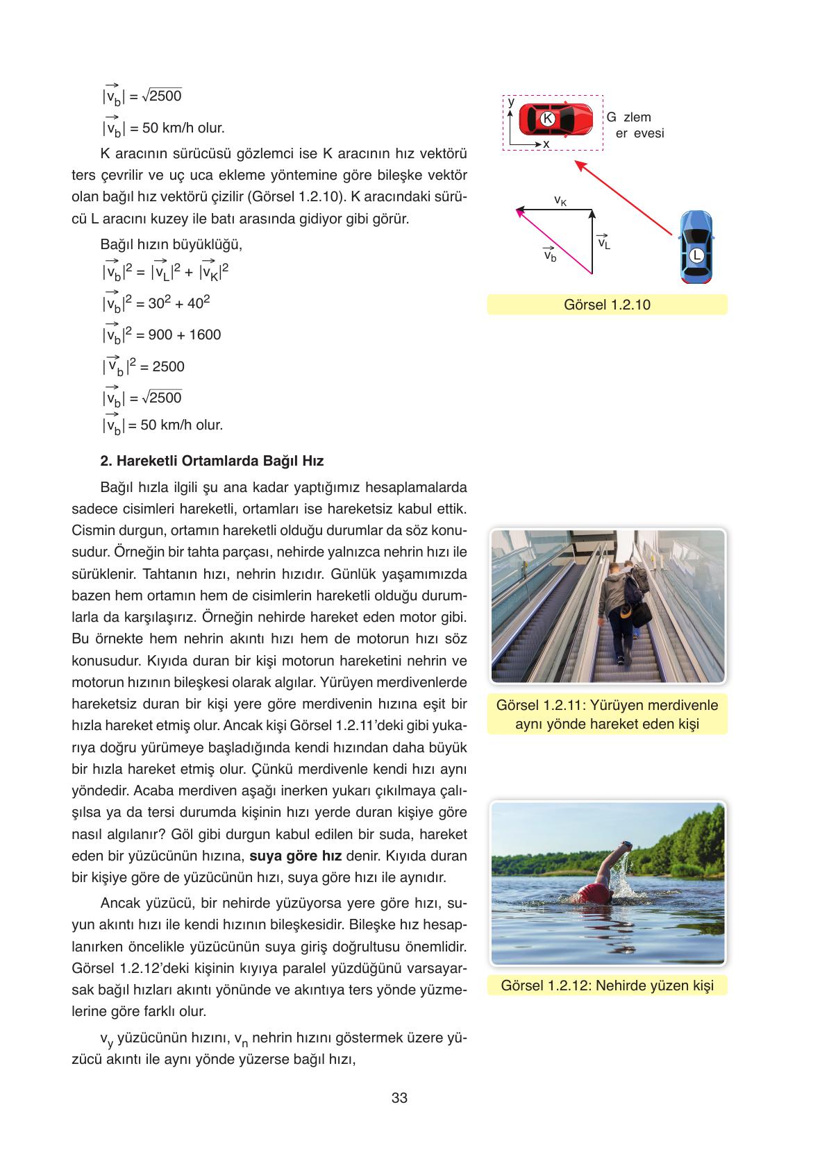 11. Sınıf Ata Yayıncılık Fizik Ders Kitabı Sayfa 33 Cevapları