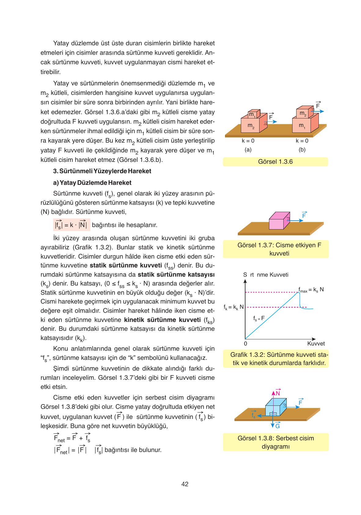 11. Sınıf Ata Yayıncılık Fizik Ders Kitabı Sayfa 42 Cevapları 11. Sınıf Ata Yayıncılık Fizik Ders Kitabı Sayfa 42 Cevapları