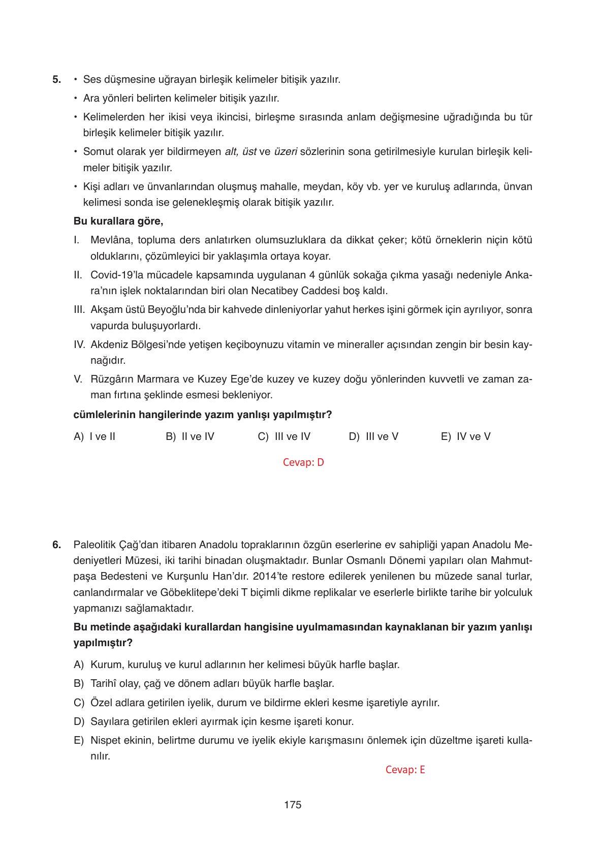 11. Sınıf Ata Yayıncılık Türk Dili Ve Edebiyatı Ders Kitabı Sayfa 175 Cevapları 11. Sınıf Ata Yayıncılık Türk Dili Ve Edebiyatı Ders Kitabı Sayfa 175 Cevapları