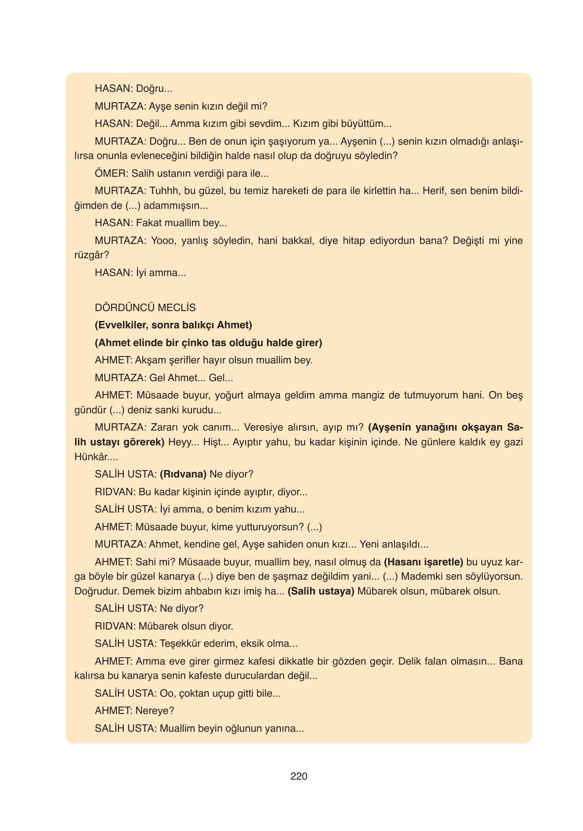 11. Sınıf Ata Yayıncılık Türk Dili Ve Edebiyatı Ders Kitabı Sayfa 220 Cevapları 11. Sınıf Ata Yayıncılık Türk Dili Ve Edebiyatı Ders Kitabı Sayfa 220 Cevapları
